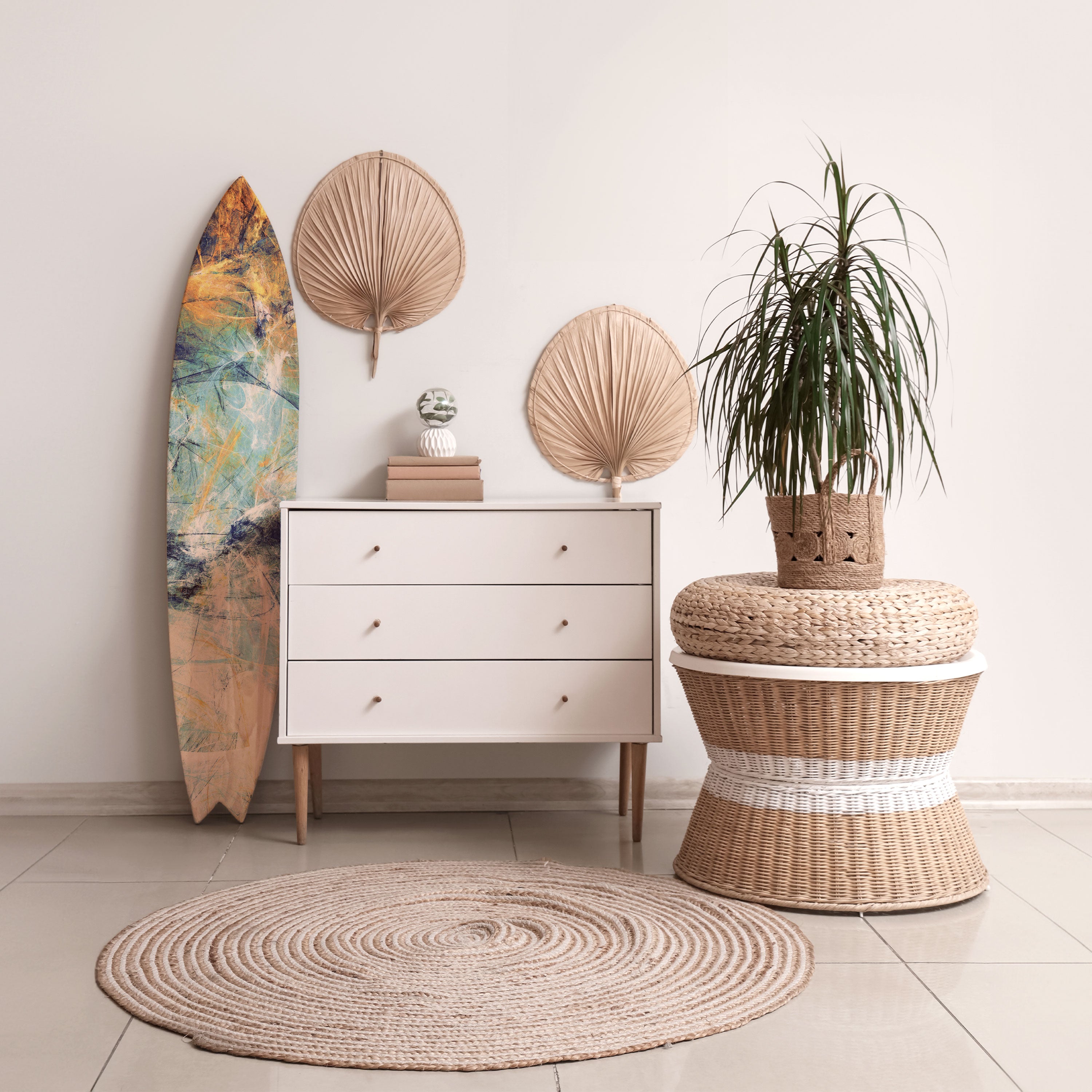 ABSTRACT THOUGHTS Dekoracyjna deska surfingowa