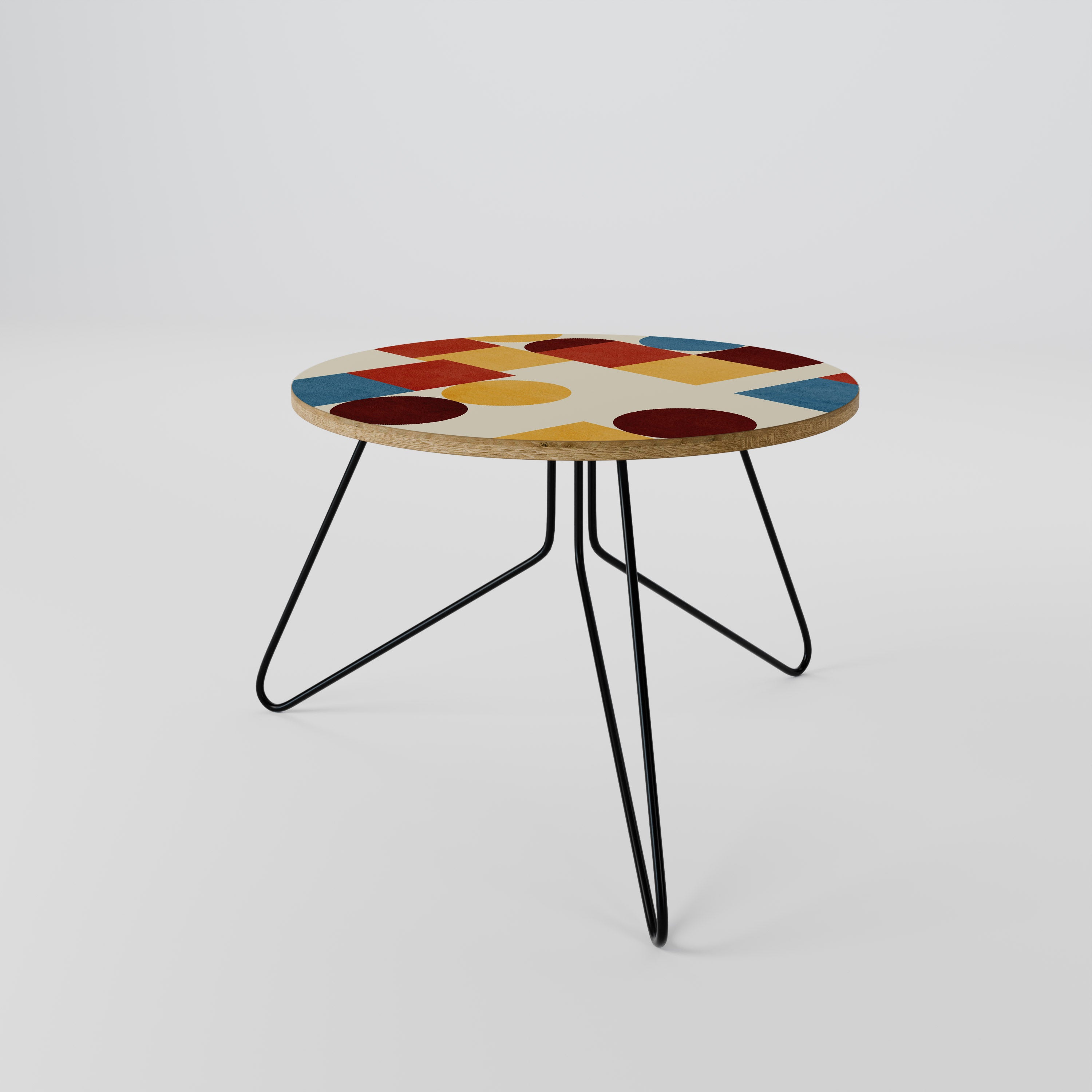 GEOMETRIC PUZZLE Stolik kawowy mały