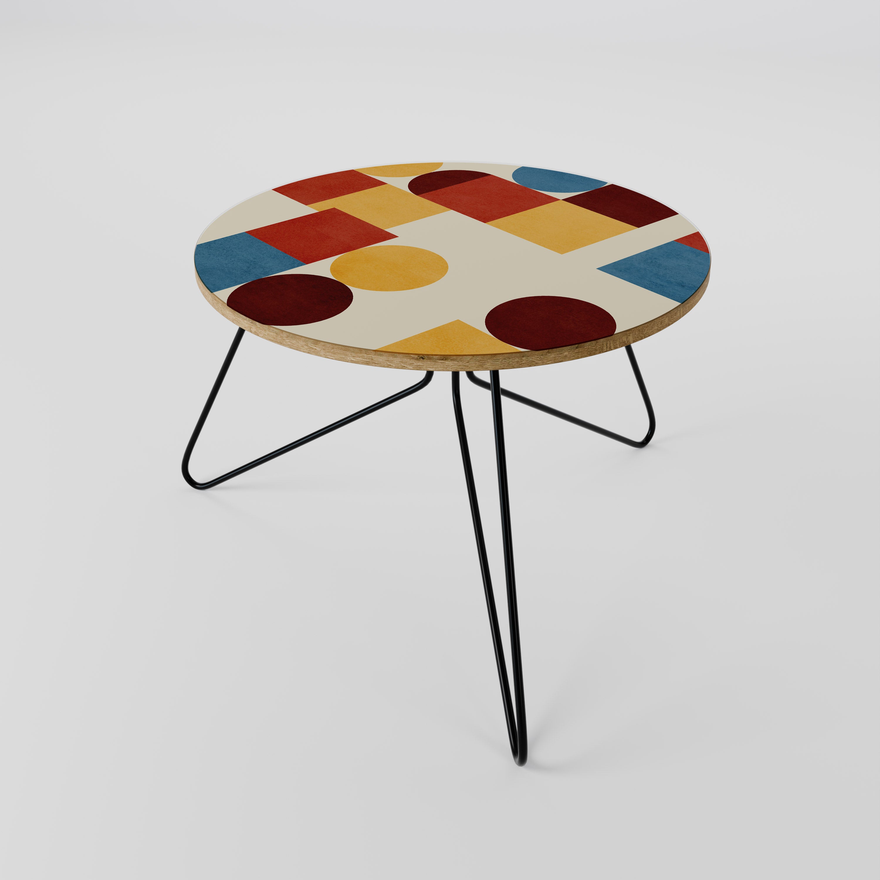 GEOMETRIC PUZZLE Stolik kawowy mały