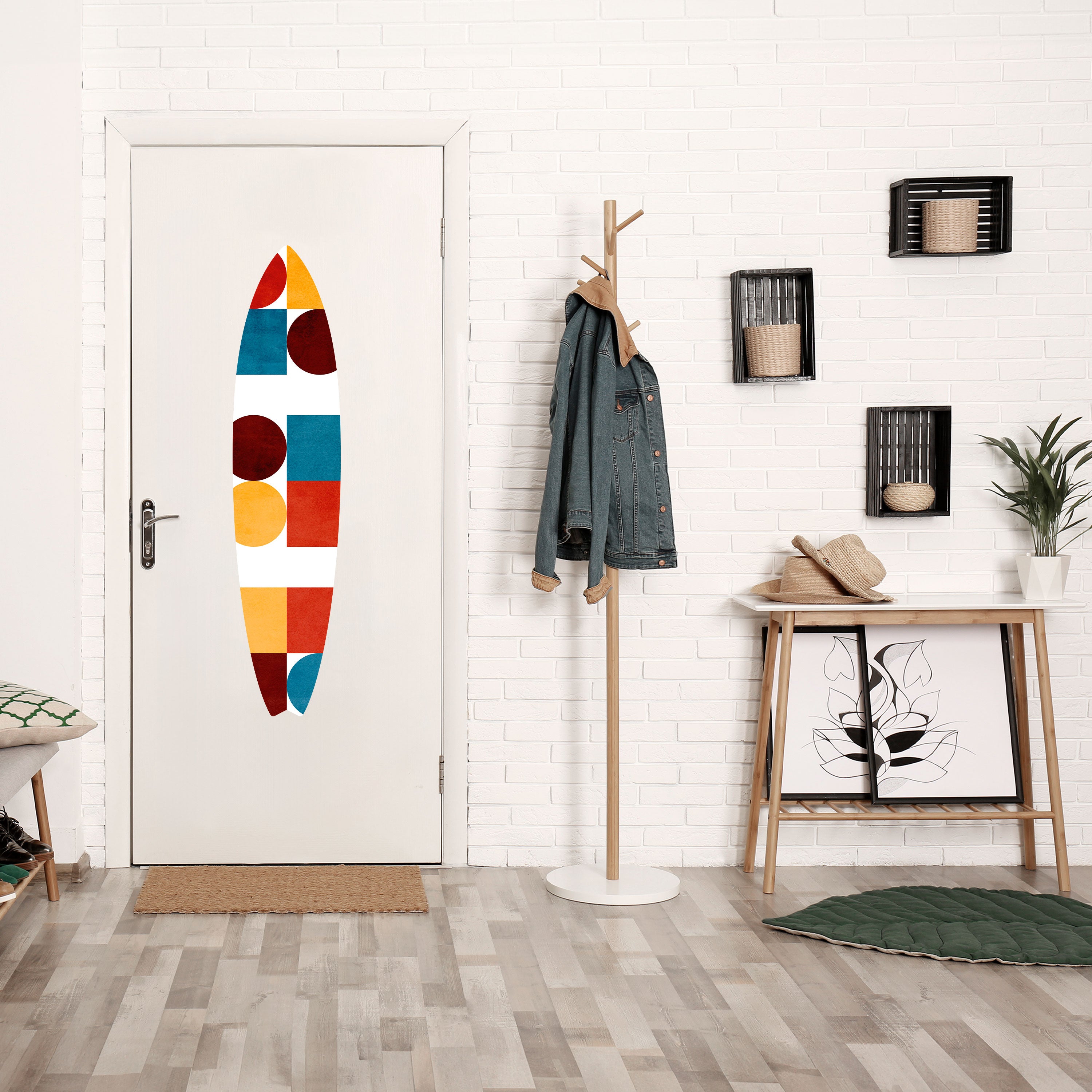 GEOMETRIC PUZZLE Naklejka - deska surfingowa