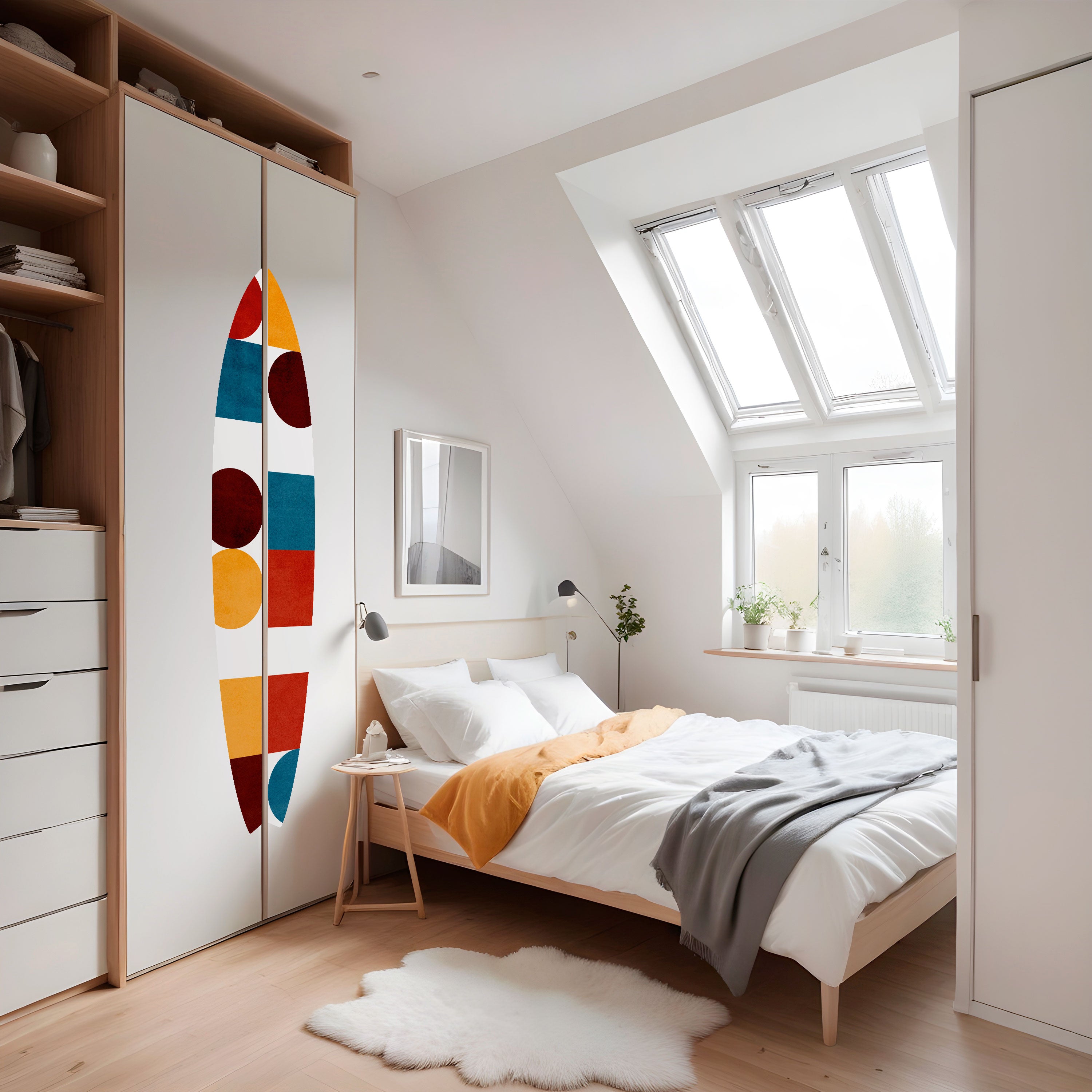 GEOMETRIC PUZZLE Naklejka - deska surfingowa