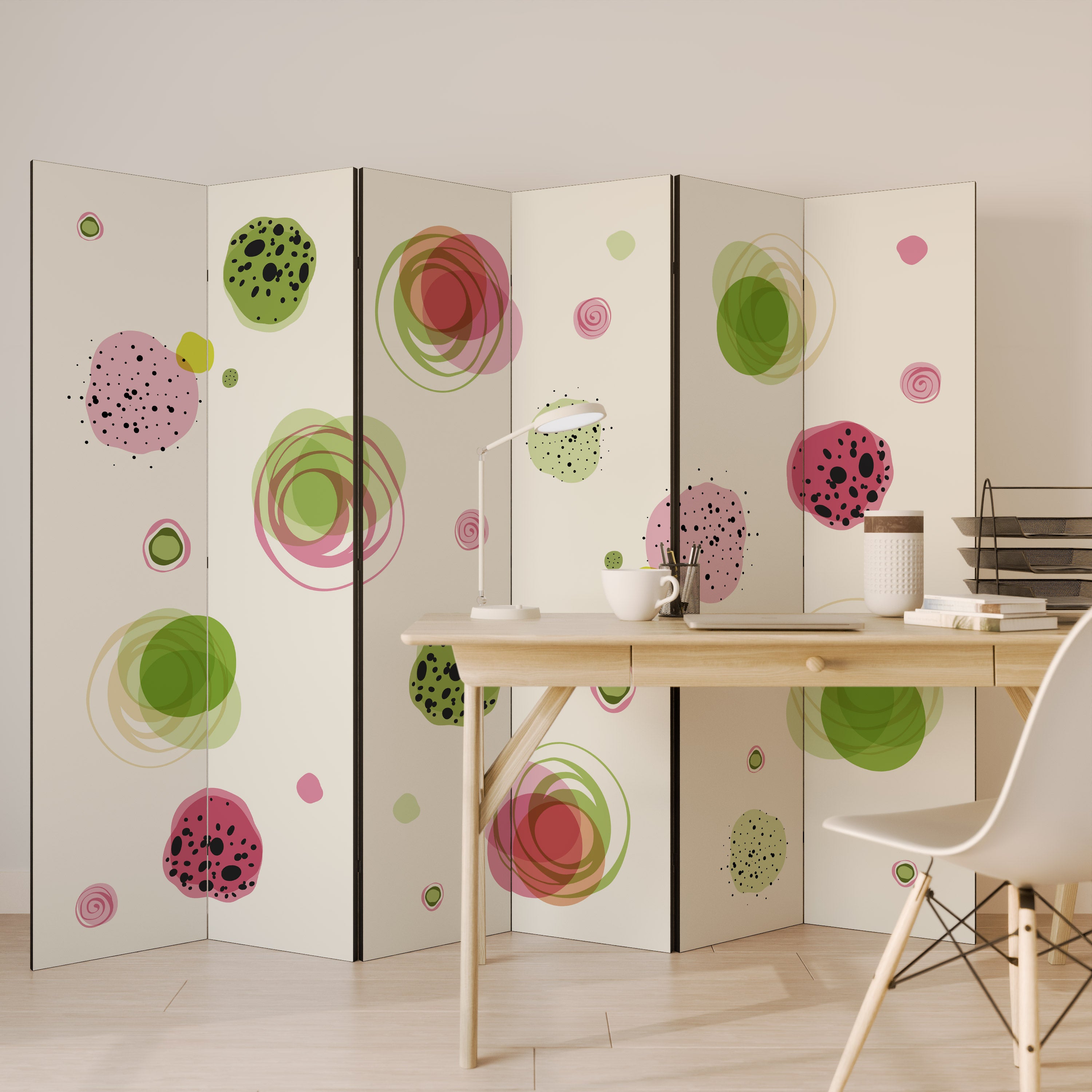 COLORFUL COSMOS Dekoracyjny parawan 6-skrzydłowy