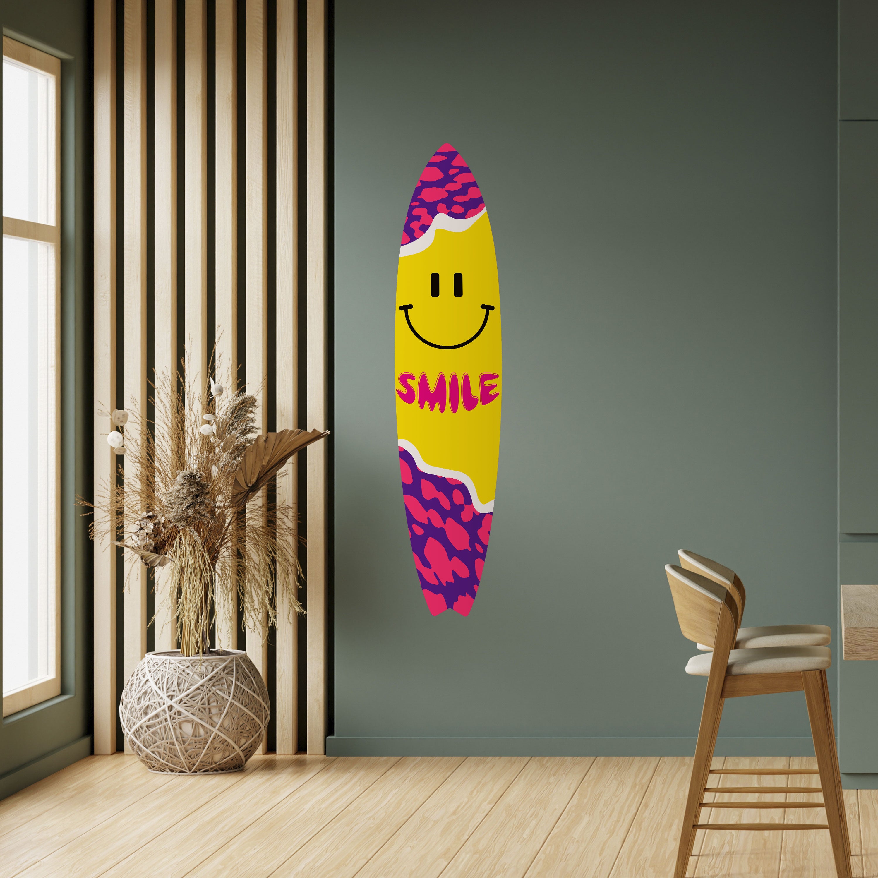 KEEP SMILING Naklejka - deska surfingowa