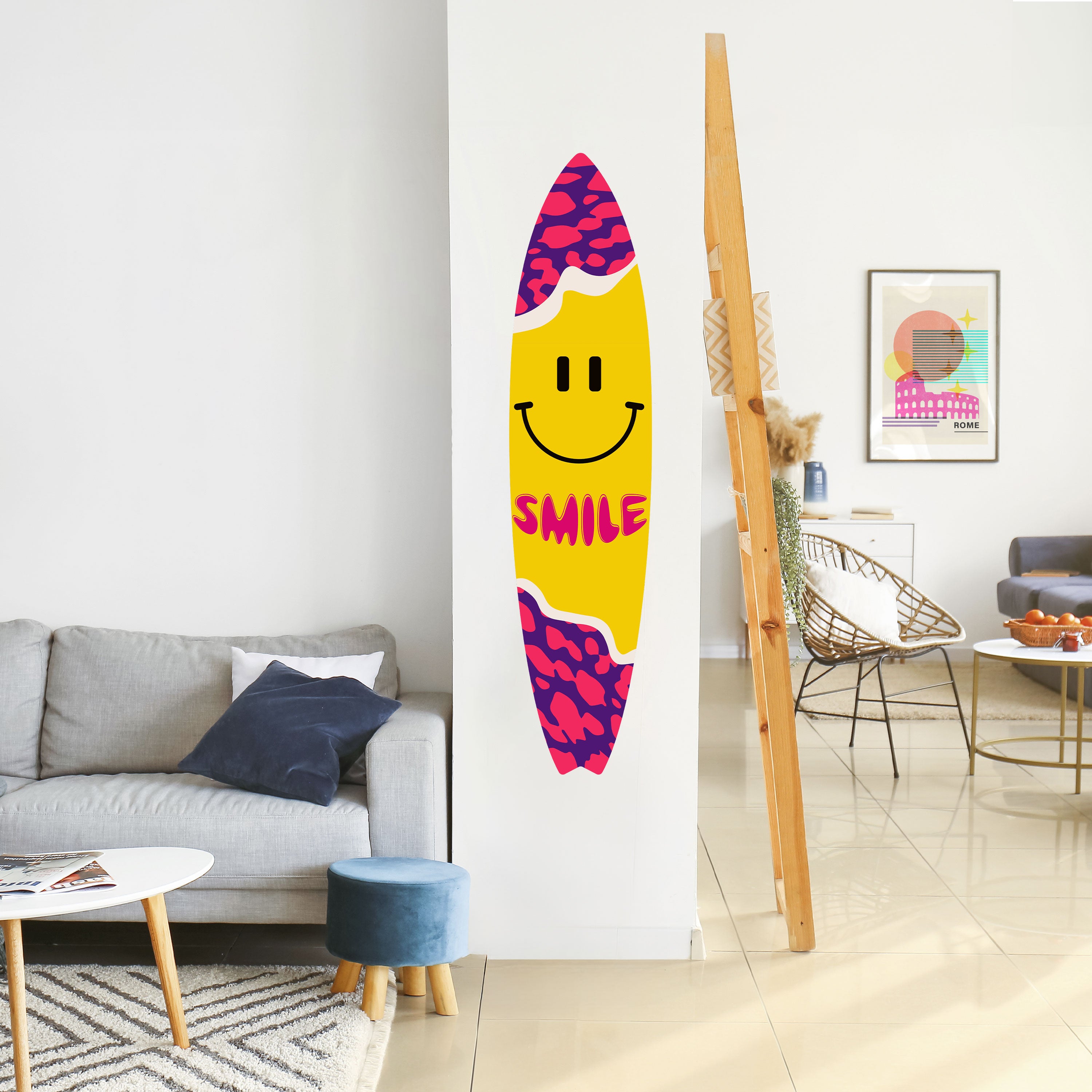 KEEP SMILING Naklejka - deska surfingowa