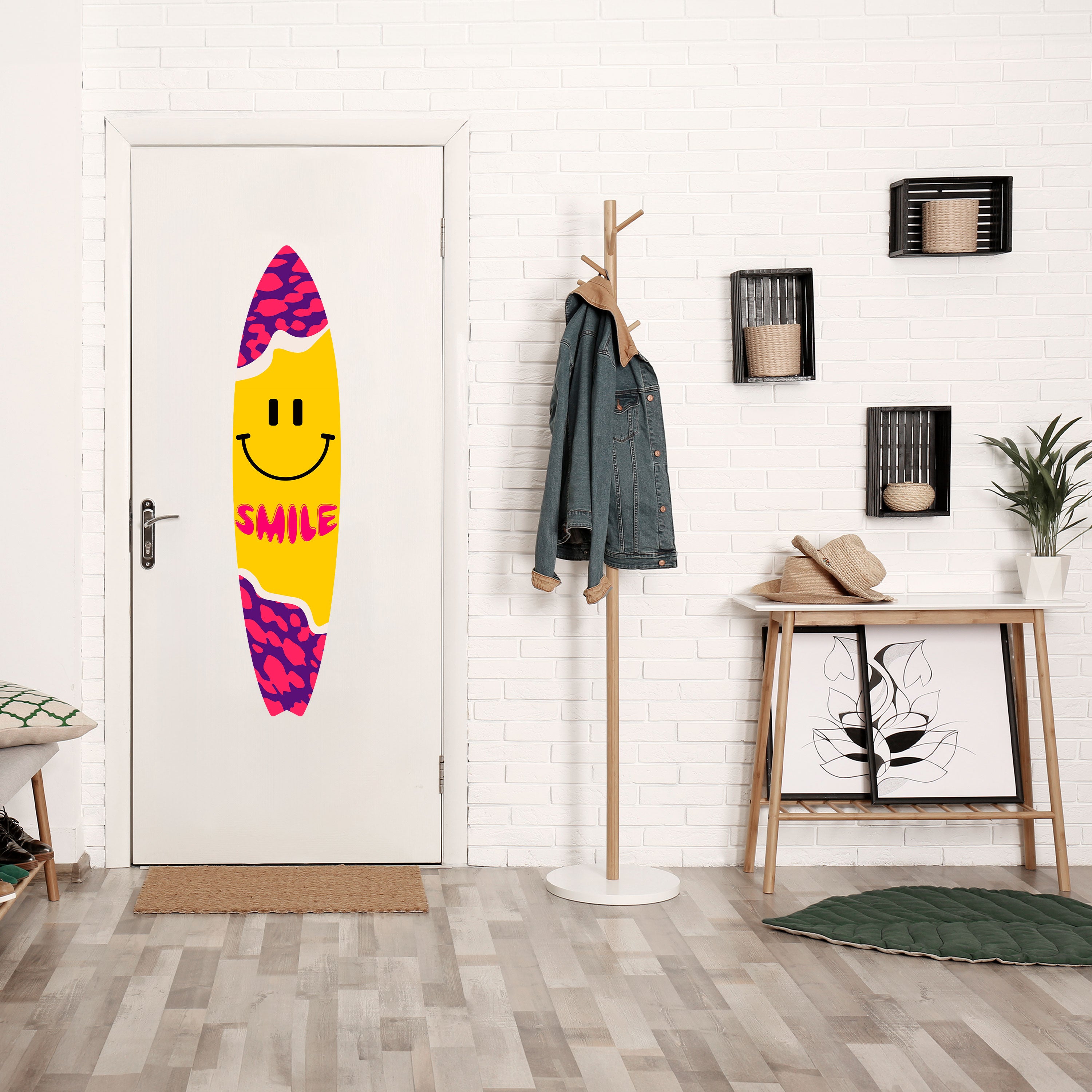 KEEP SMILING Naklejka - deska surfingowa