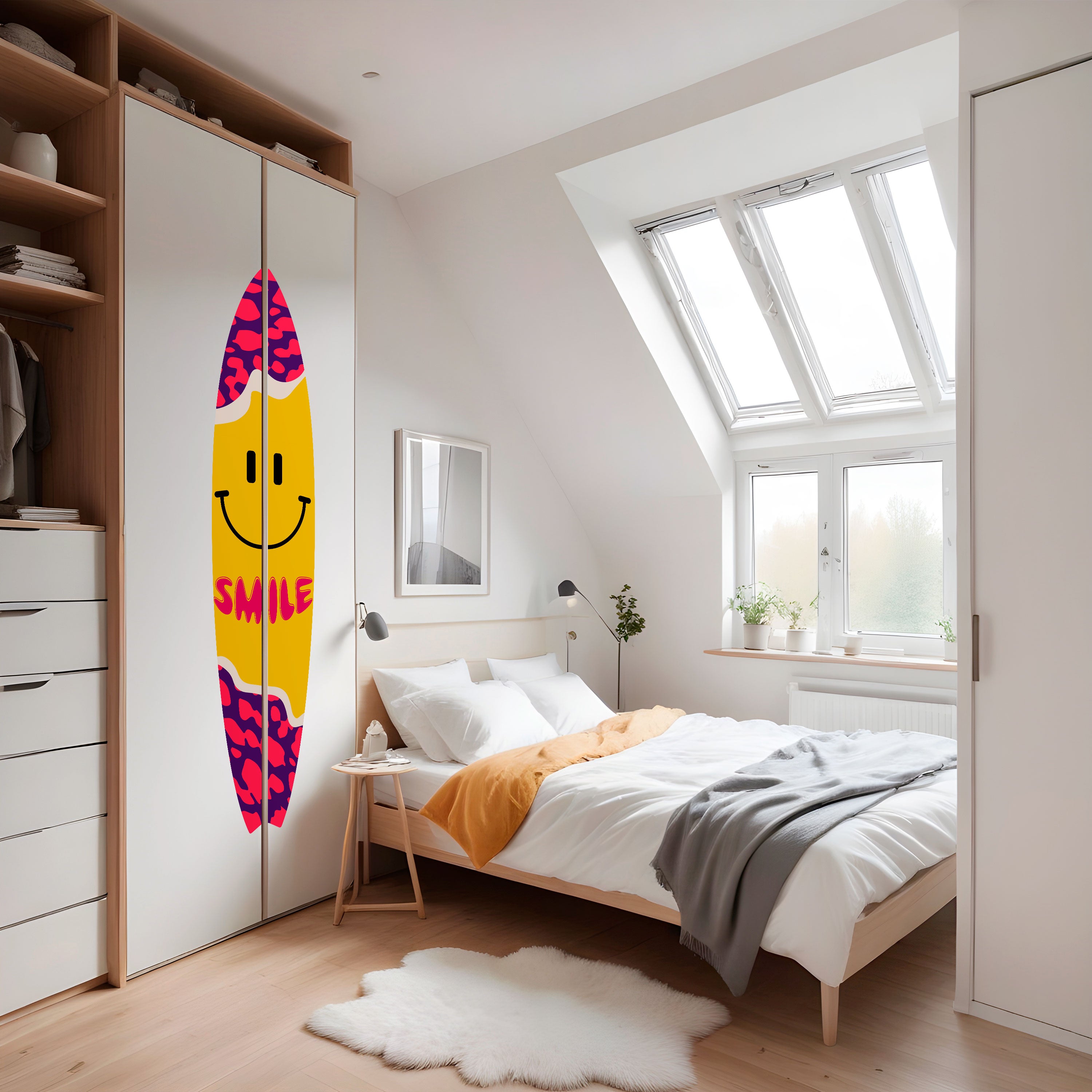 KEEP SMILING Naklejka - deska surfingowa