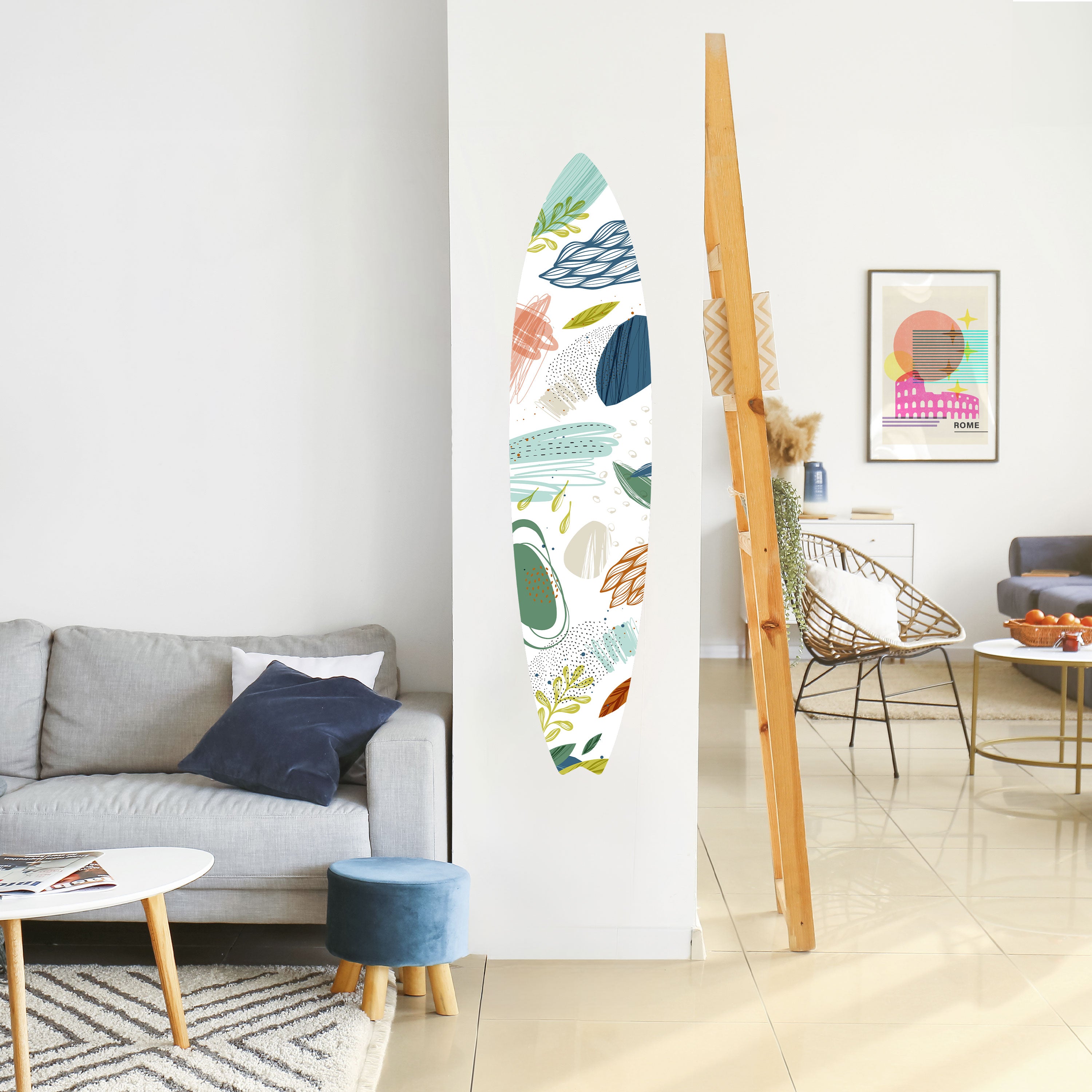 BOTANICAL HURRICANE Naklejka - deska surfingowa