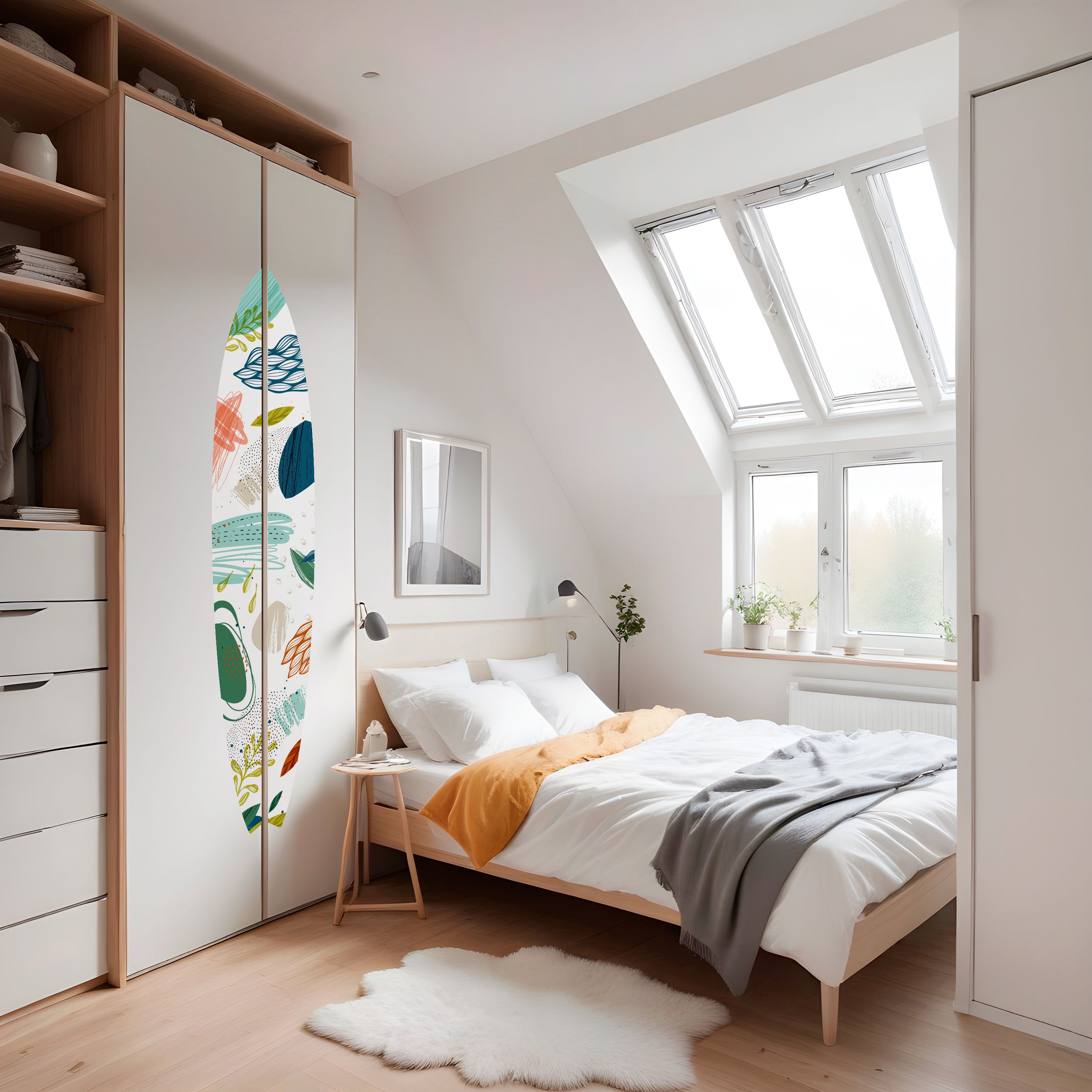 BOTANICAL HURRICANE Naklejka - deska surfingowa