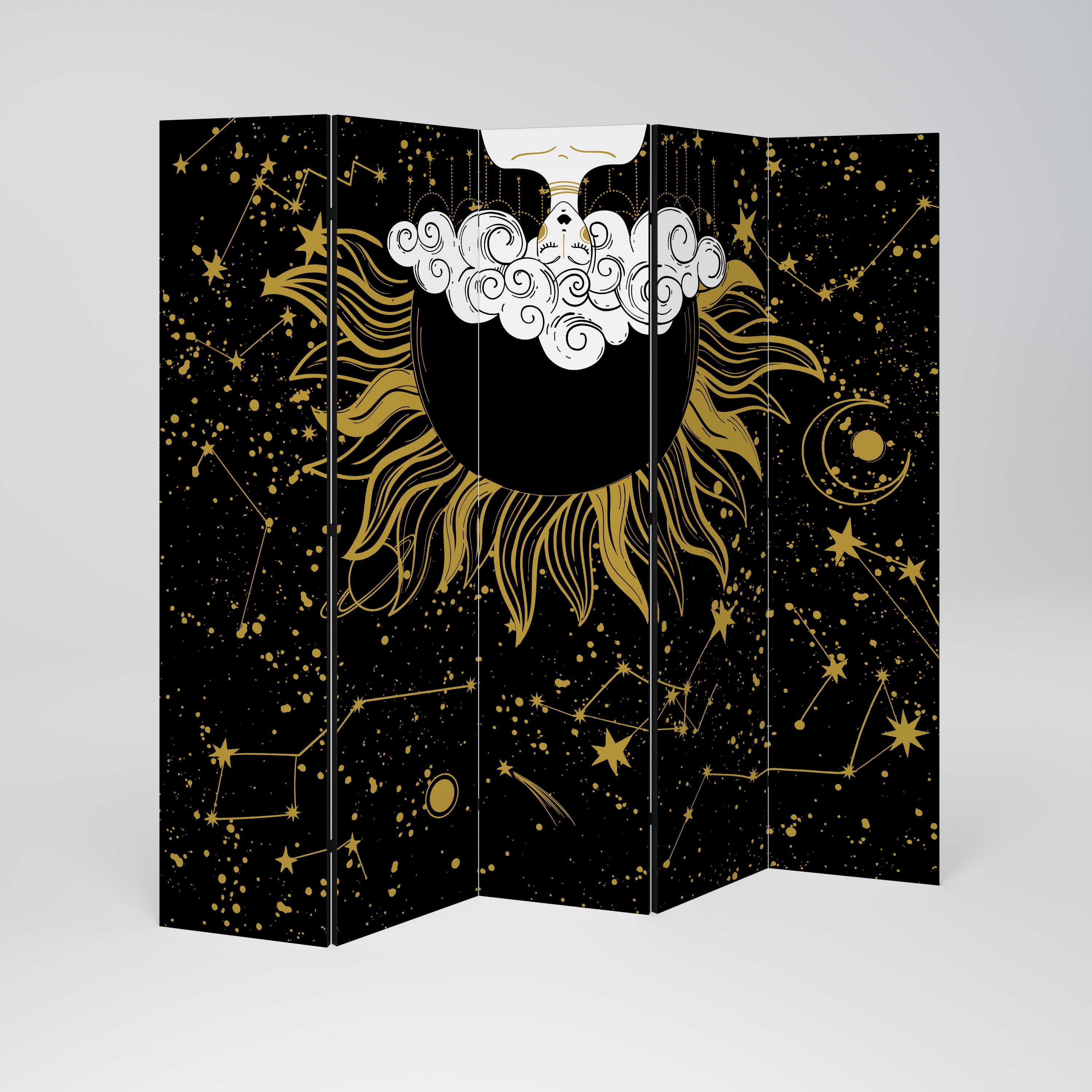 STELLAR CONSTELLATIONS Dekoracyjny parawan 5-skrzydłowy