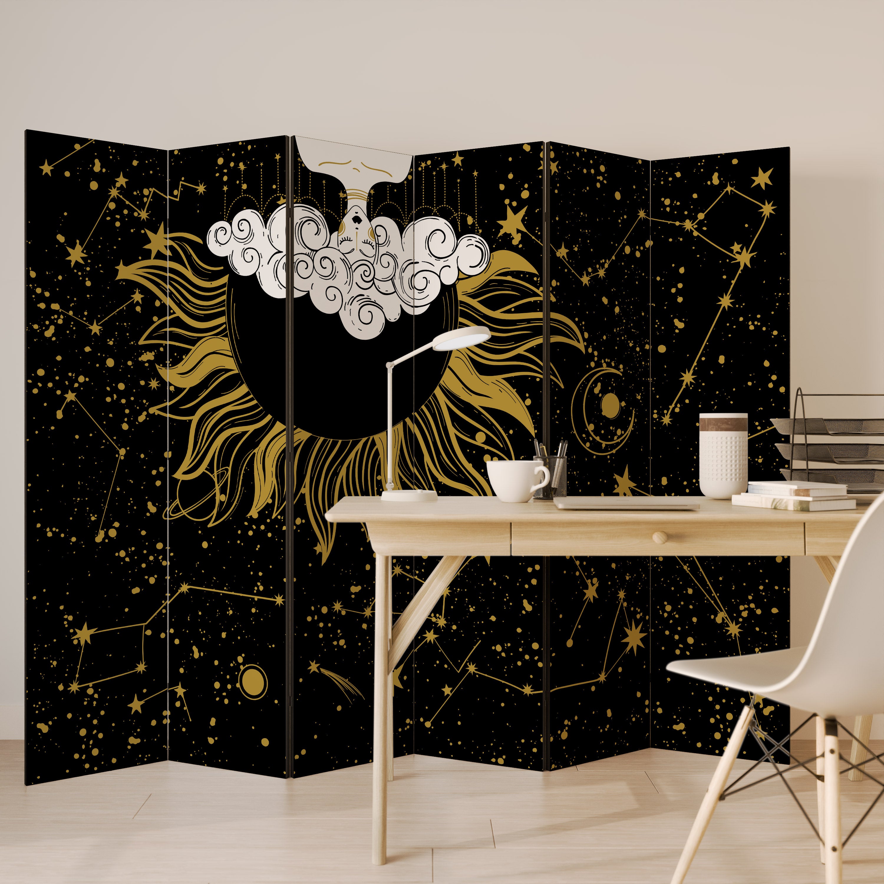 STELLAR CONSTELLATIONS Dekoracyjny parawan 6-skrzydłowy