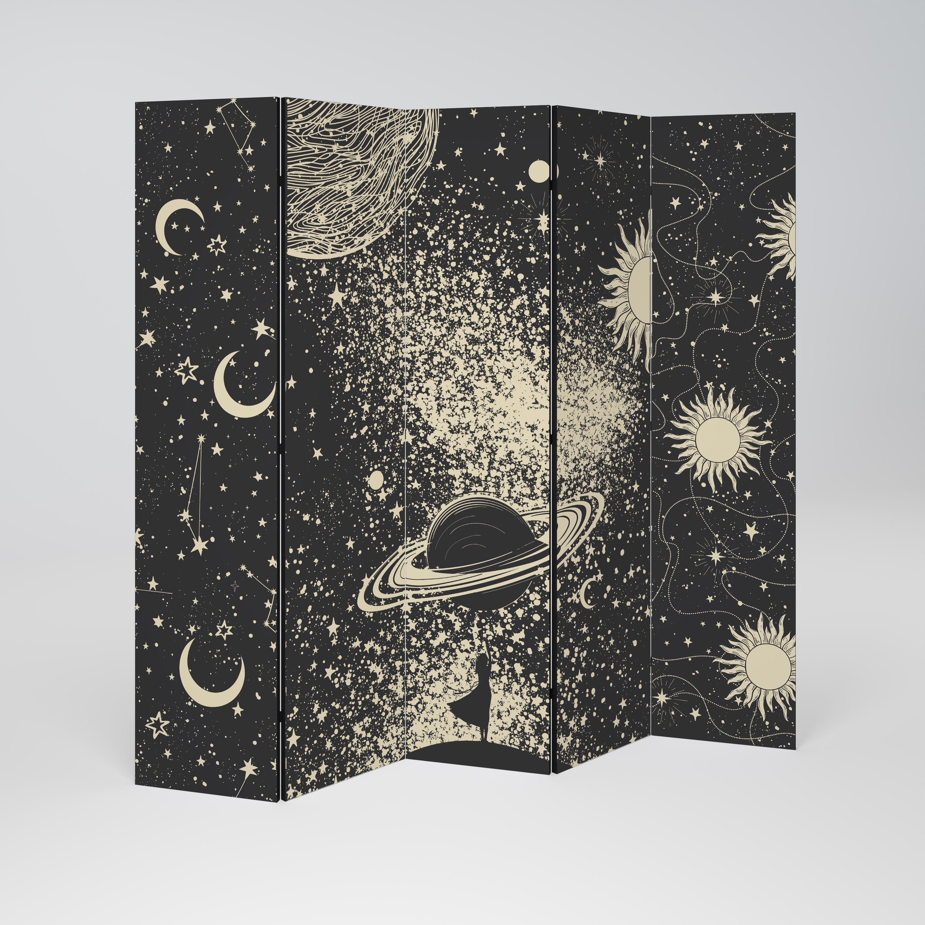 BRILLIANT UNIVERSE Dekoracyjny parawan 5-skrzydłowy