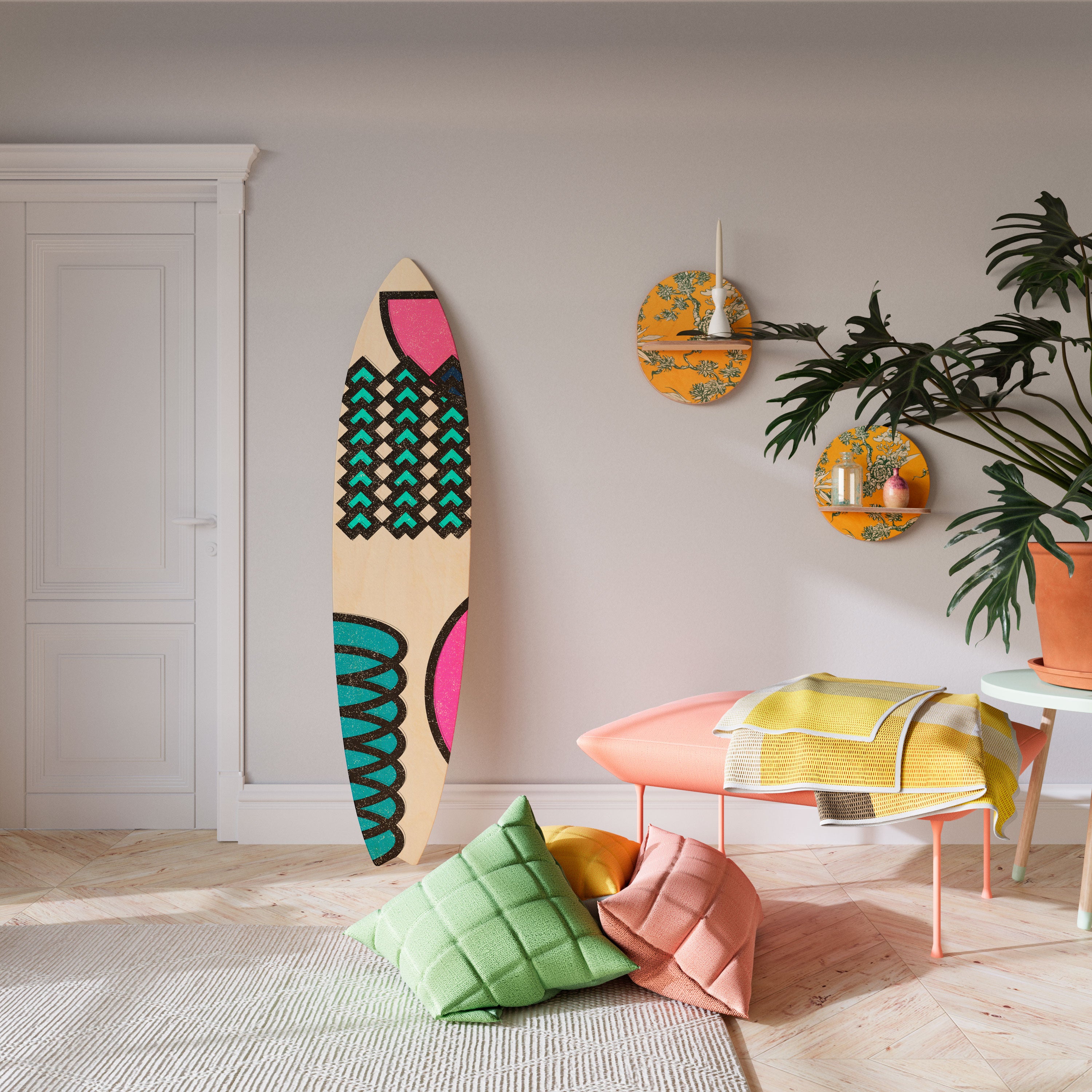 GEOMETRIC RHAPSODY Dekoracyjna deska surfingowa