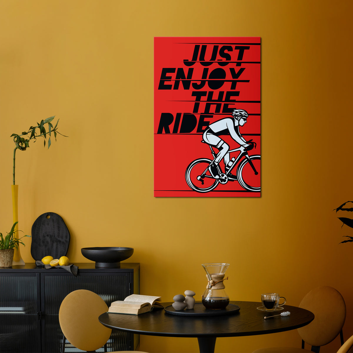 ENJOY THE RIDE Pionowy obraz na płótnie