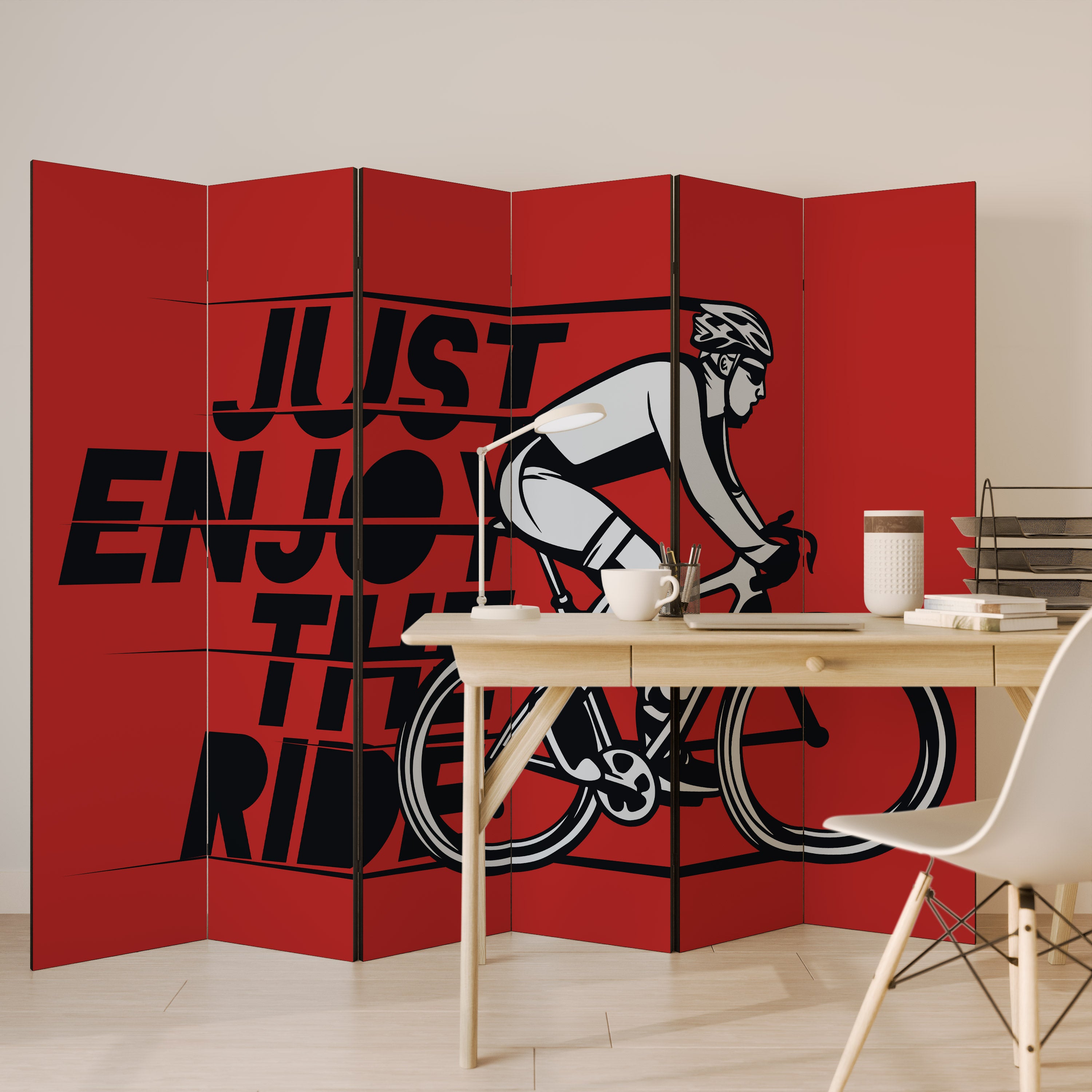 ENJOY THE RIDE Dekoracyjny parawan 6-skrzydłowy
