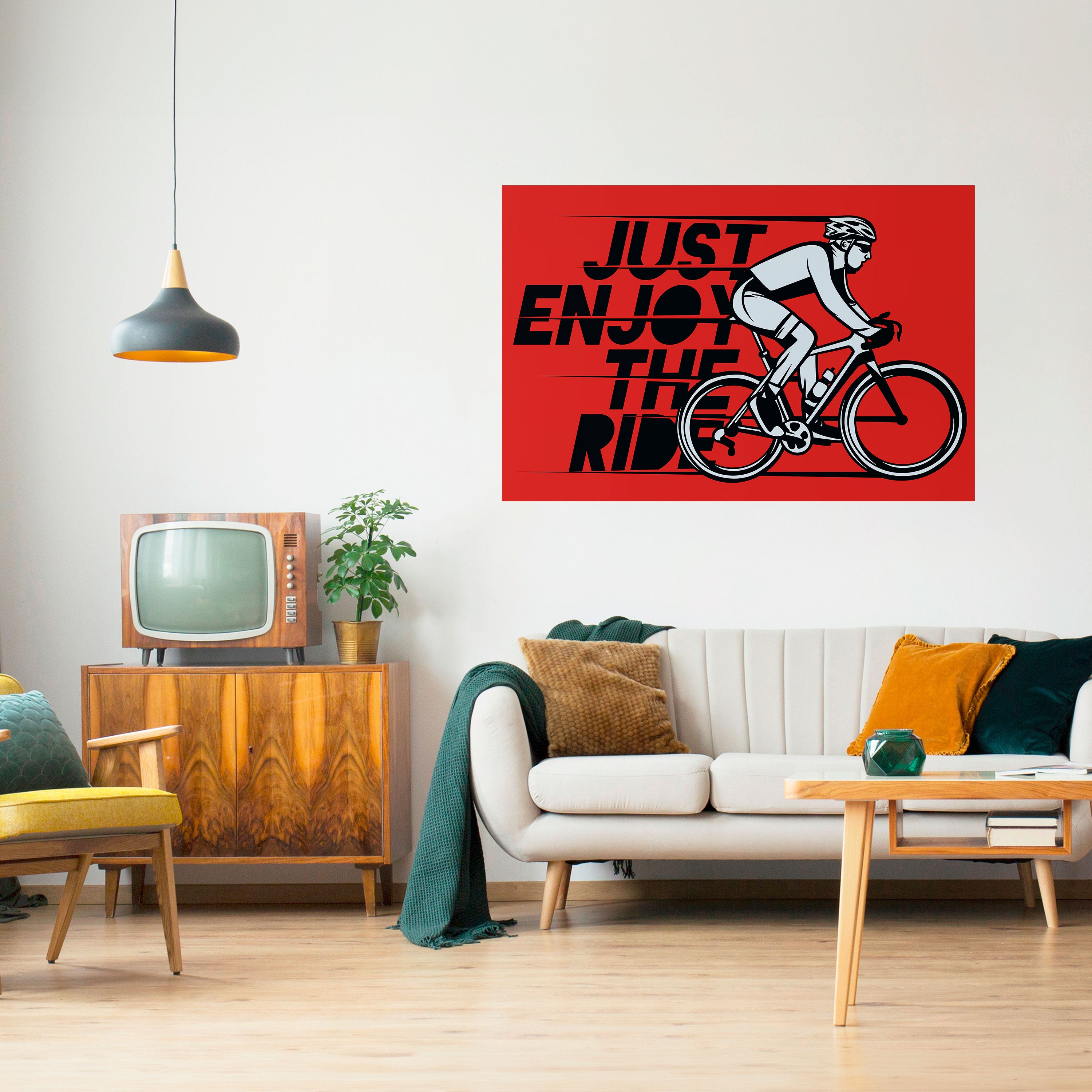 ENJOY THE RIDE Naklejka/Plakat poziomy