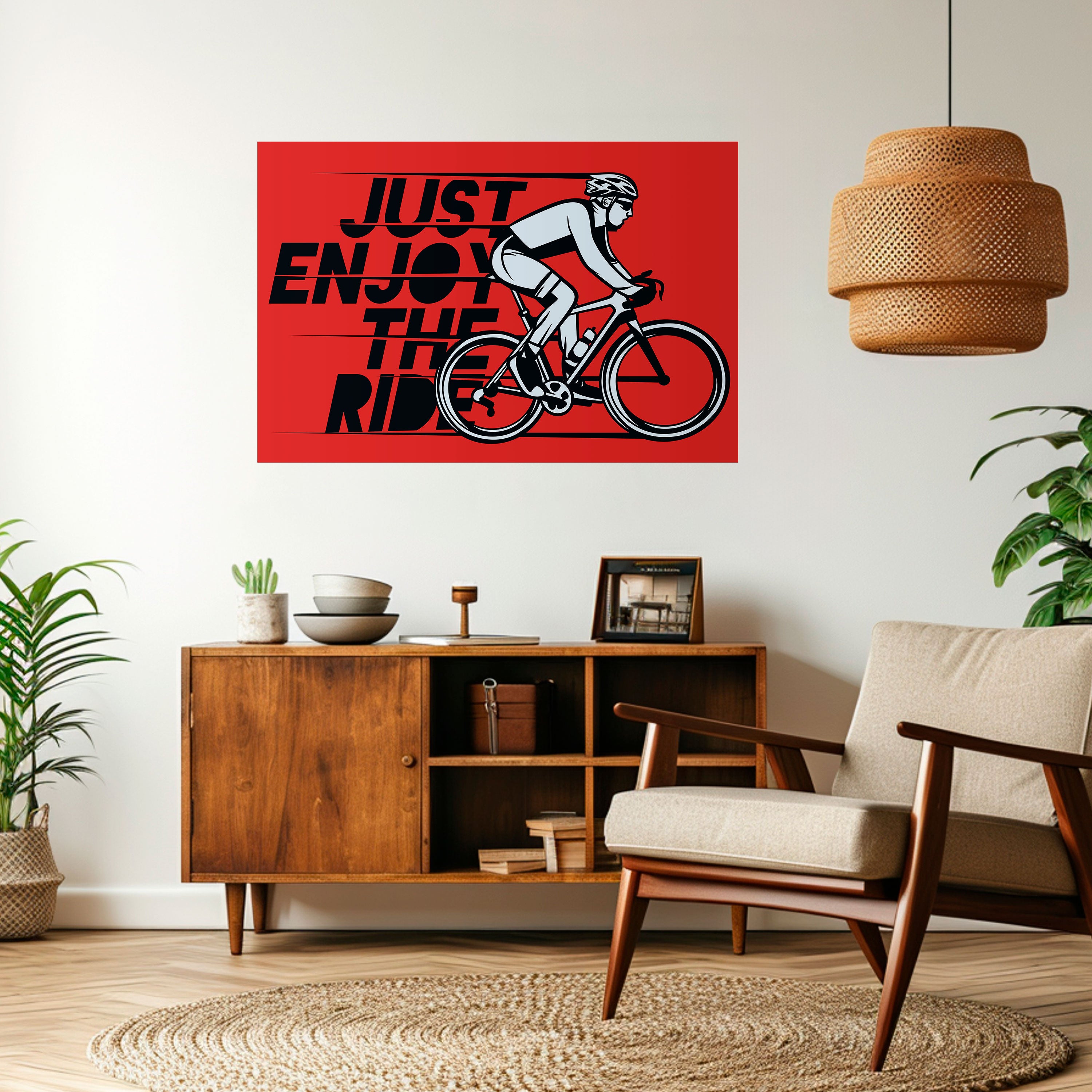ENJOY THE RIDE Naklejka/Plakat poziomy