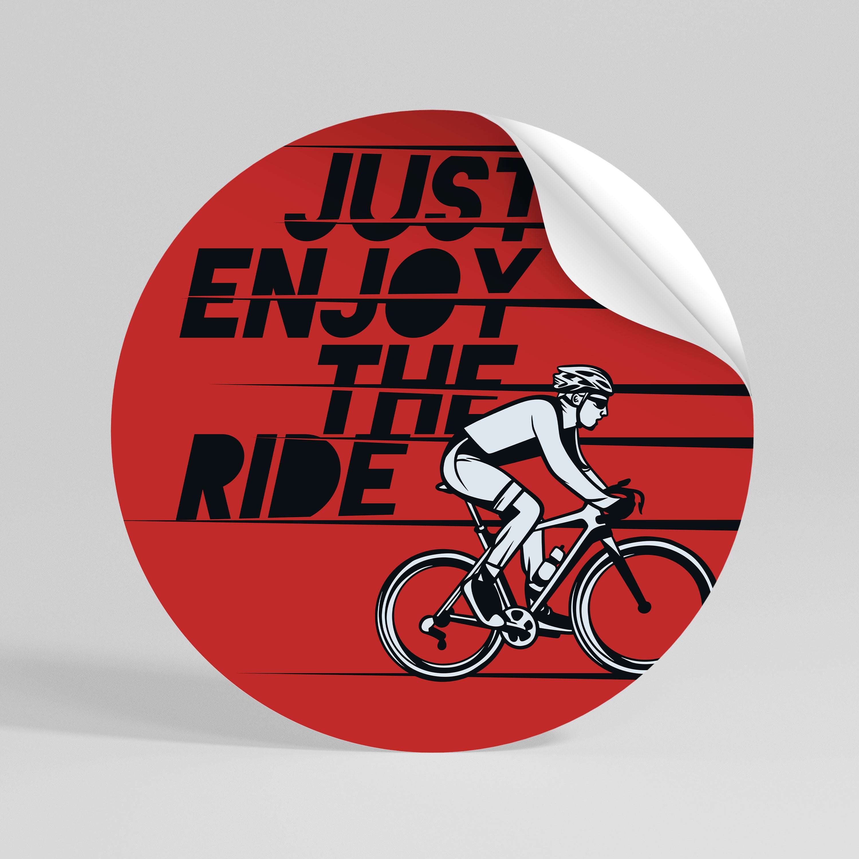 ENJOY THE RIDE Naklejka - okrągła