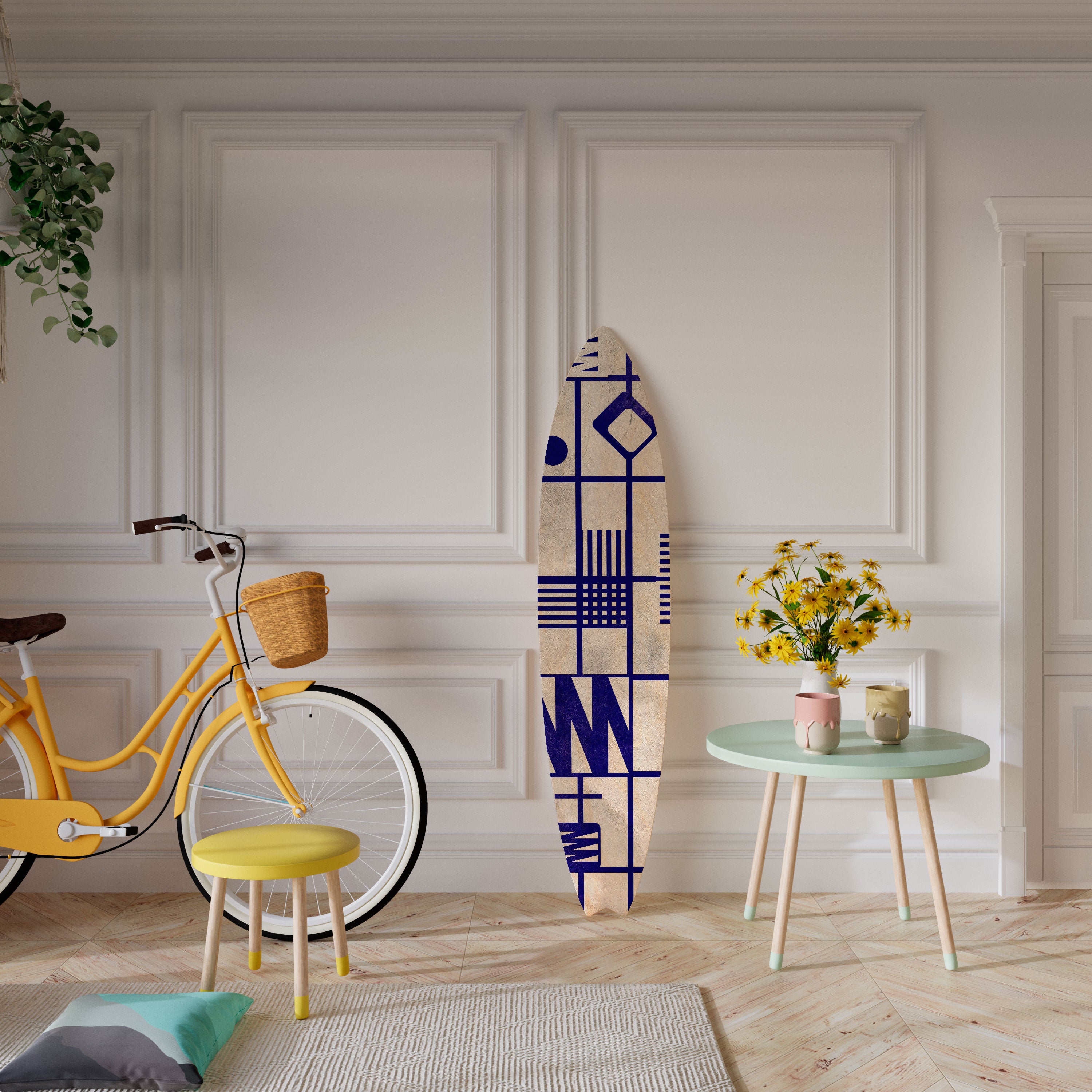 THE RIGHT PLACES Dekoracyjna deska surfingowa