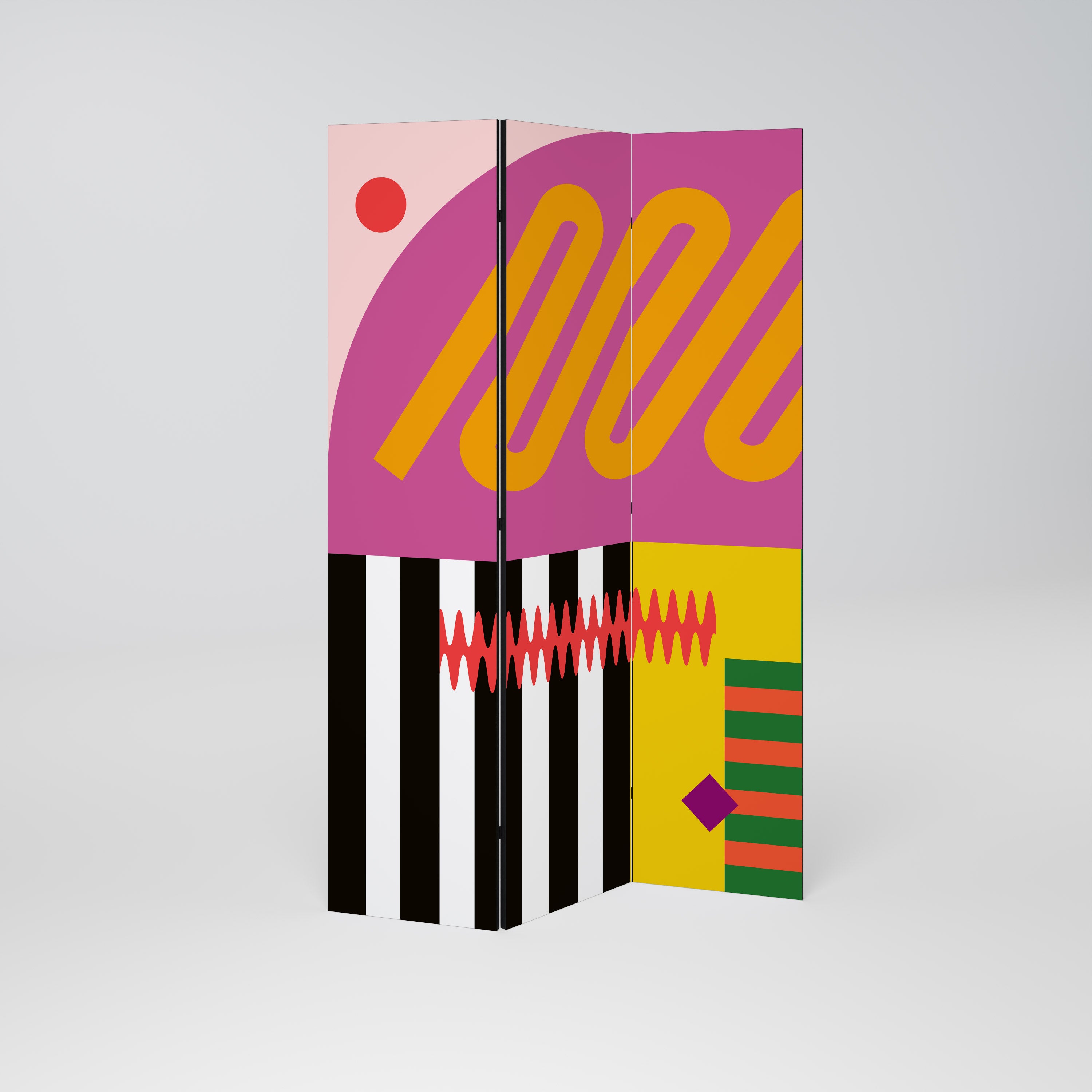VIVID ART Dekoracyjny parawan 3-skrzydłowy