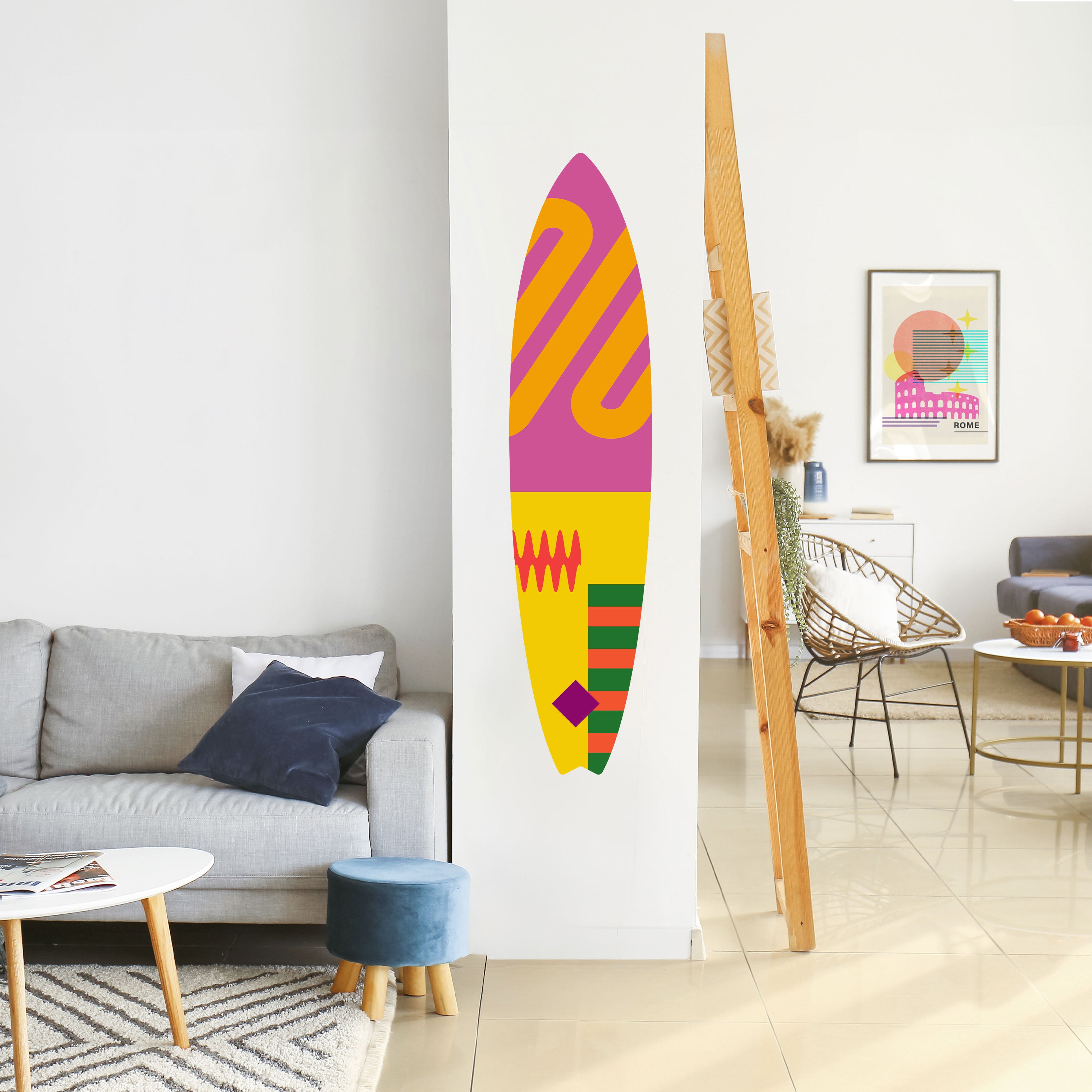 VIVID VIBRATIONS Naklejka - deska surfingowa