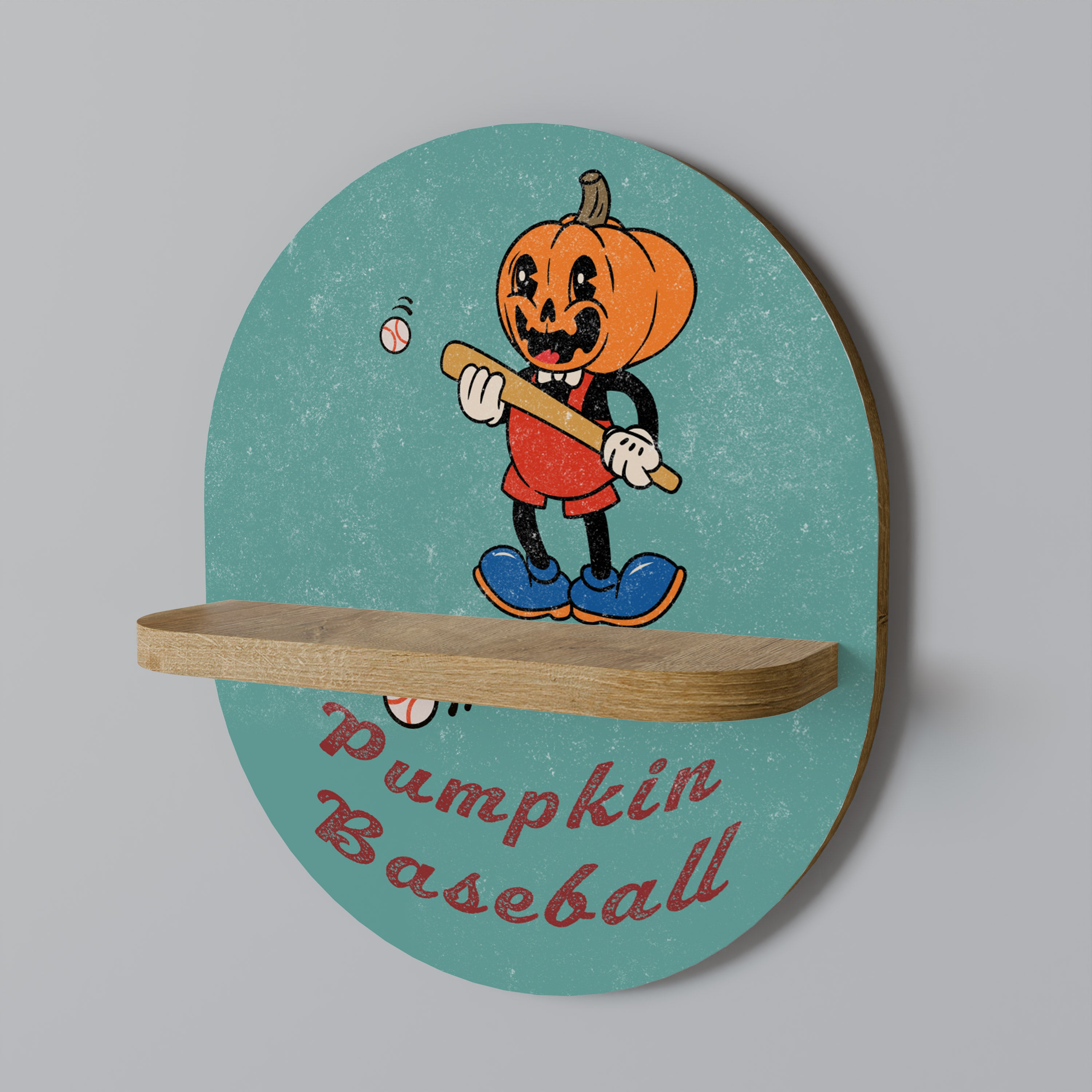 PUMPKIN BASEBALL Półka owalna