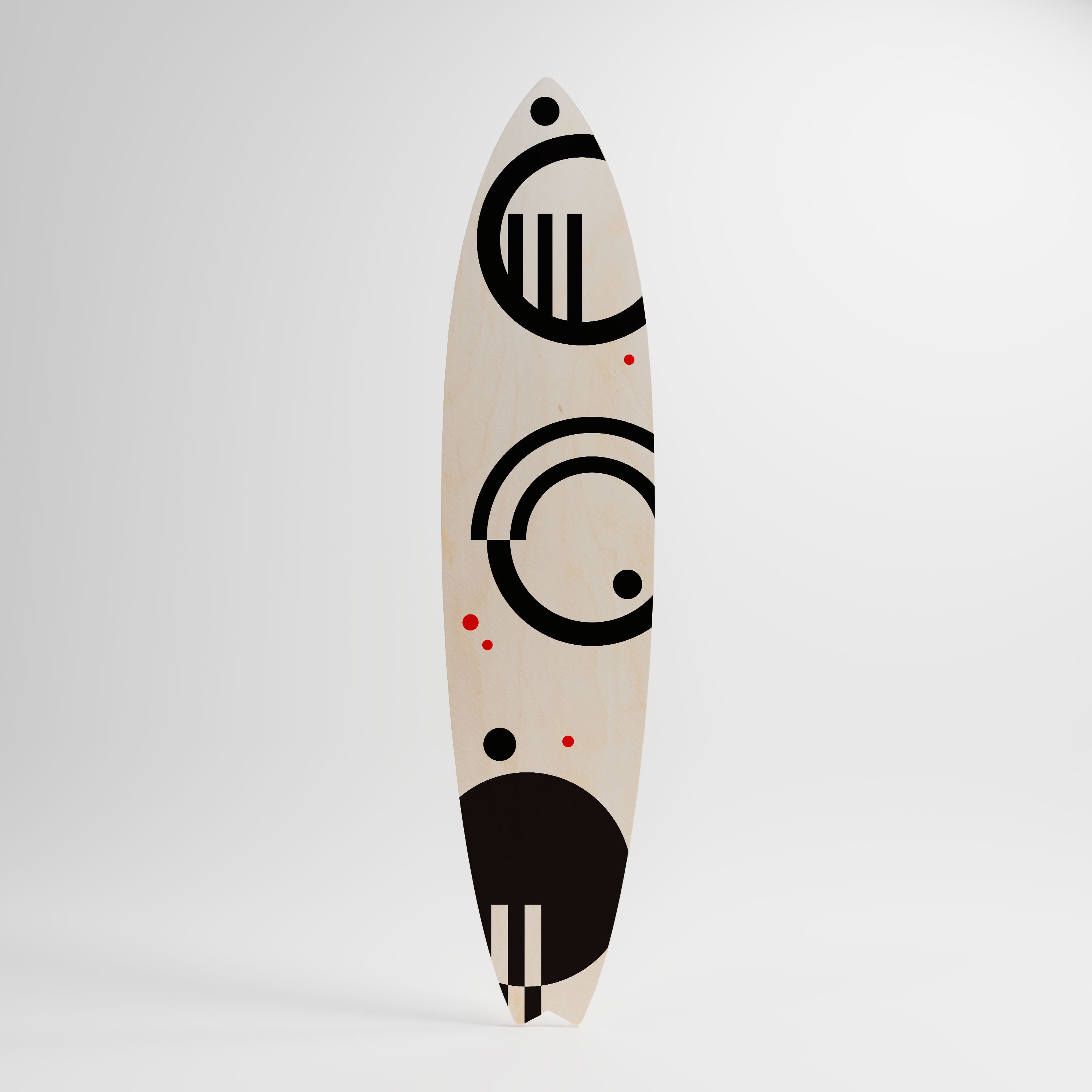 BLACK AND WHITE COMBINATION Dekoracyjna deska surfingowa