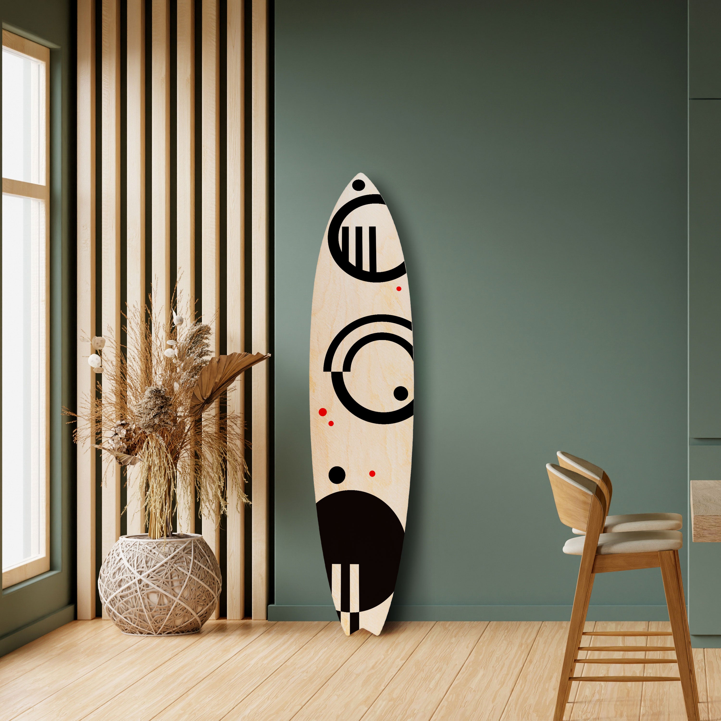 BLACK AND WHITE COMBINATION Dekoracyjna deska surfingowa