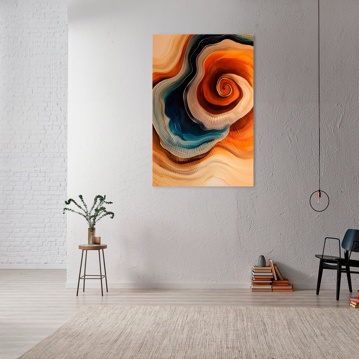 SPIRALING DREAMSCAPE Pionowy obraz na płótnie