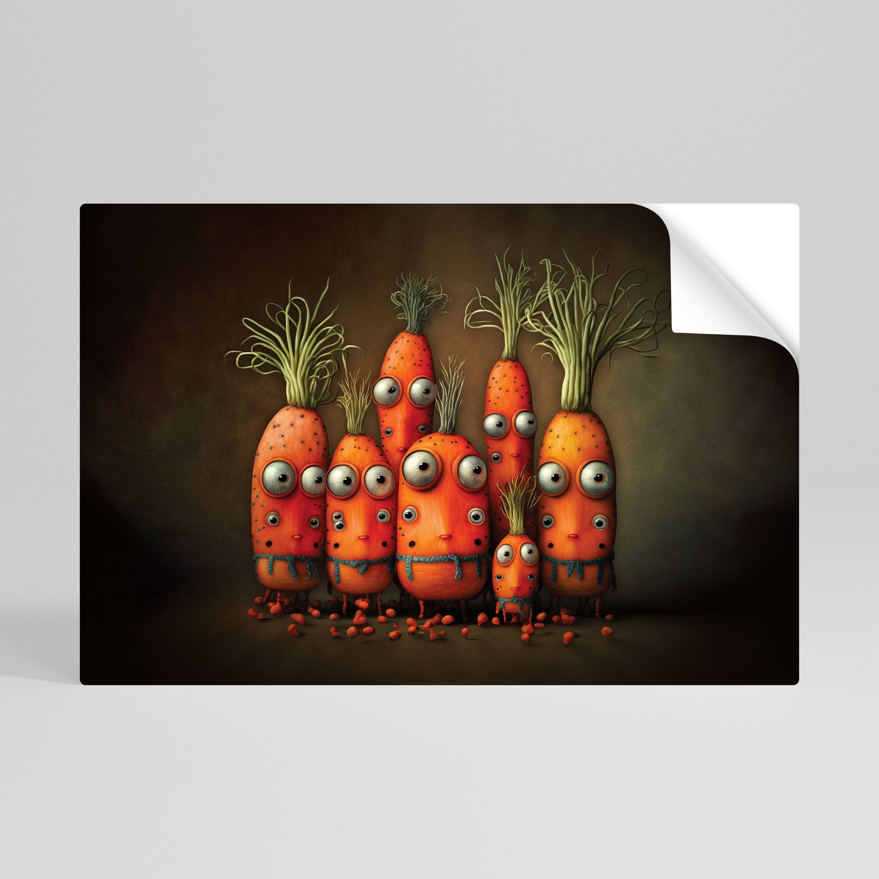 CUTE OR SCARY Naklejka/Plakat poziomy