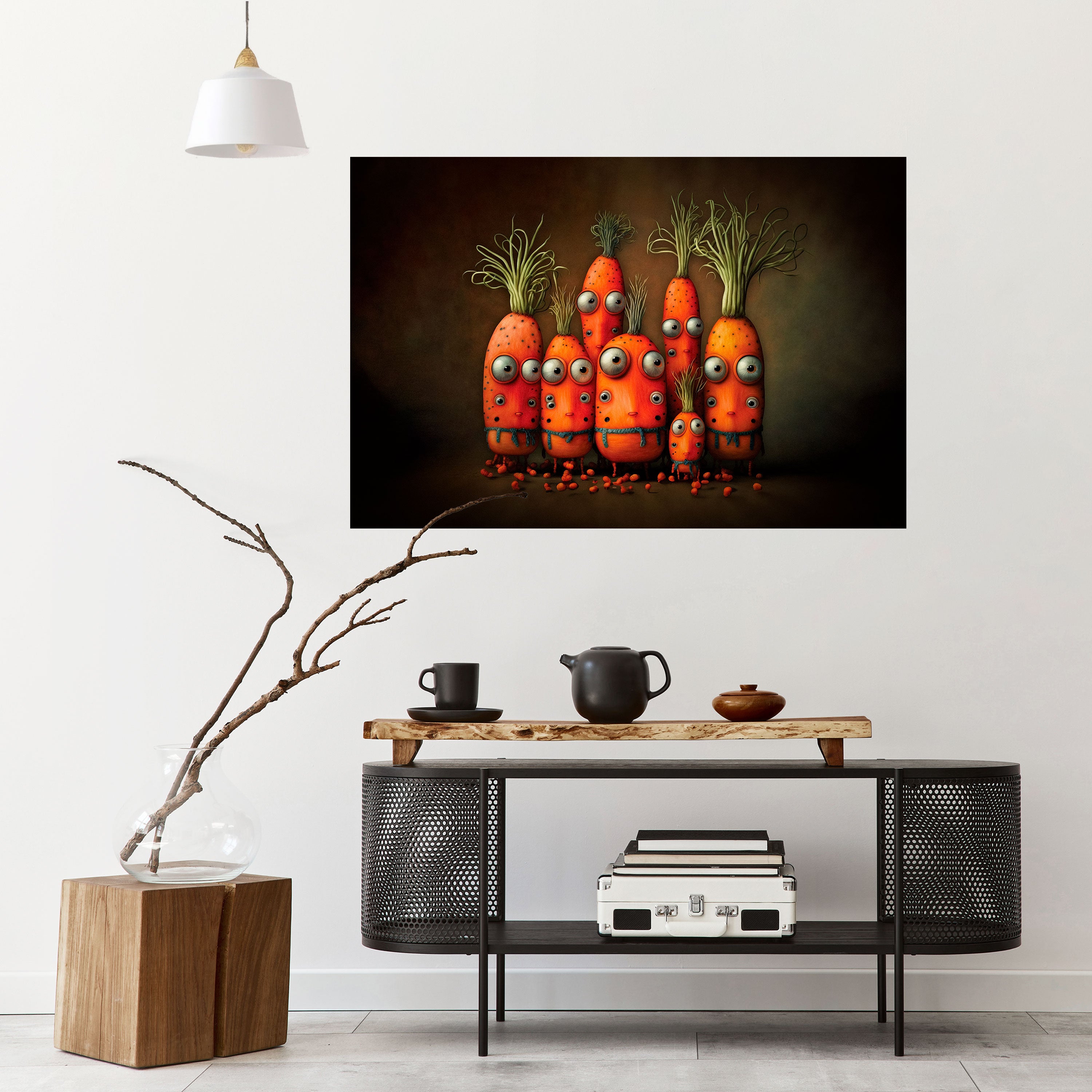 CUTE OR SCARY Naklejka/Plakat poziomy