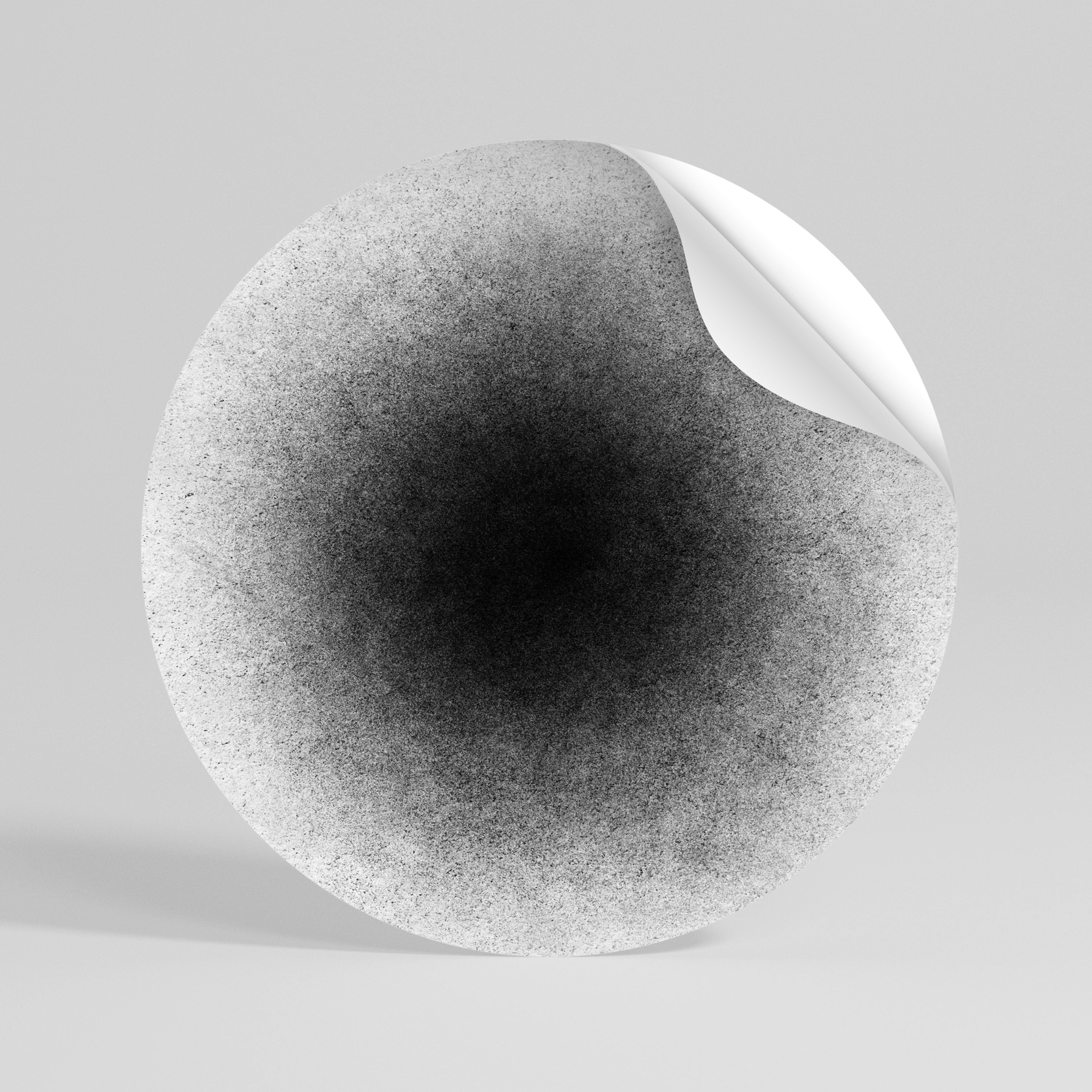 BLACK HOLE Naklejka okrągła