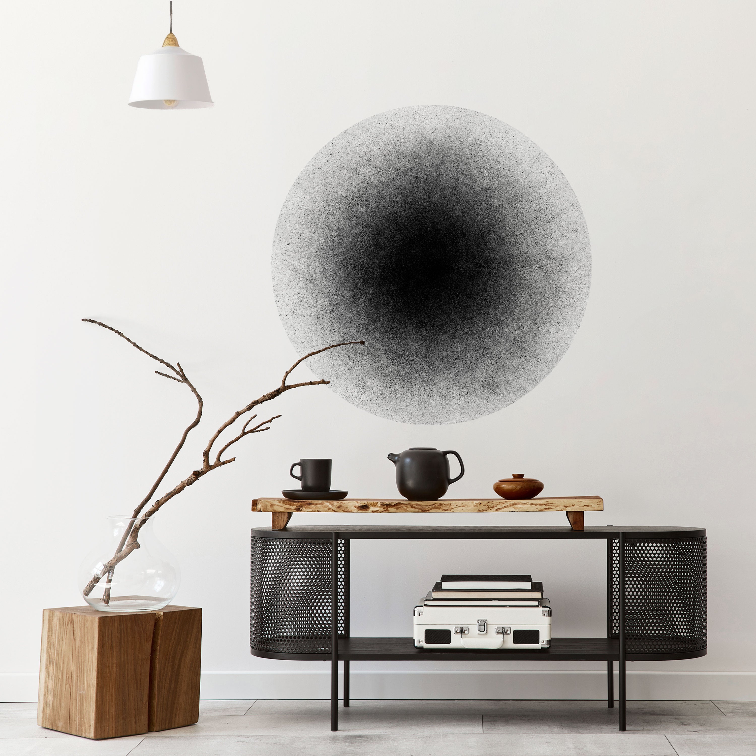 BLACK HOLE Naklejka okrągła