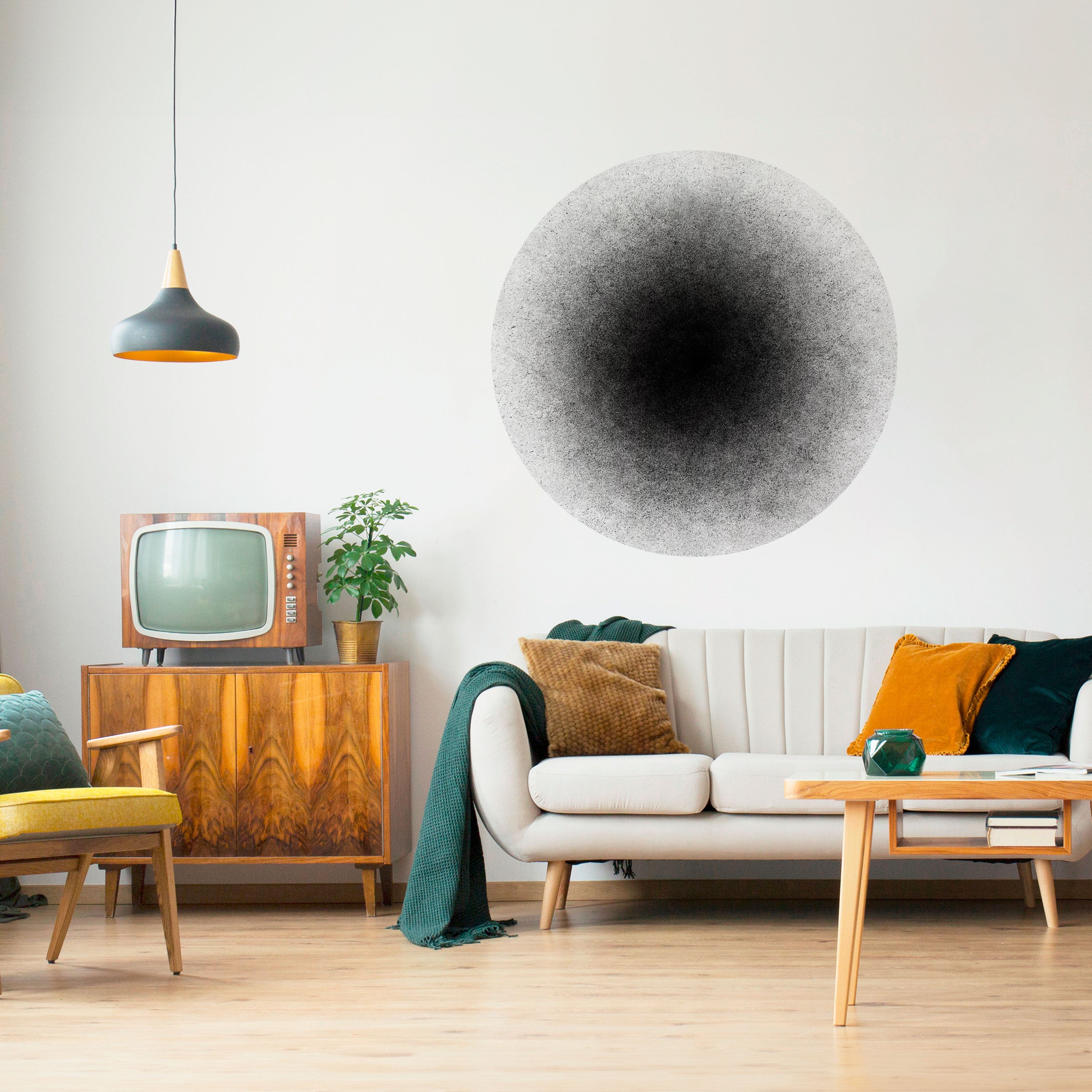 BLACK HOLE Naklejka okrągła