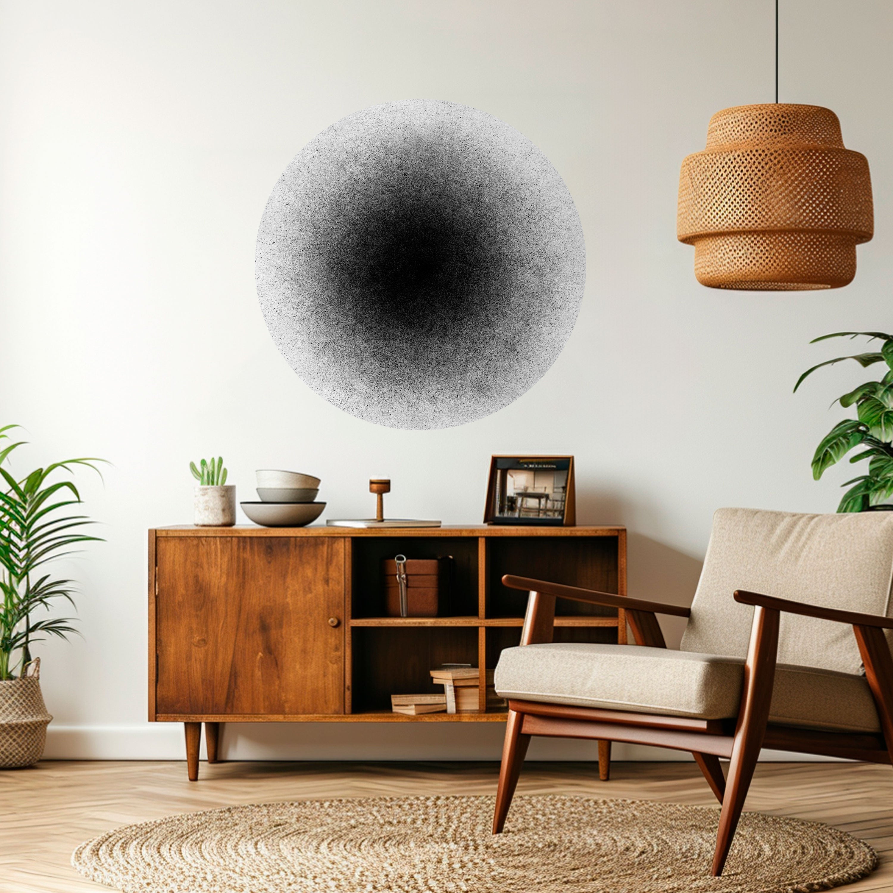 BLACK HOLE Naklejka okrągła