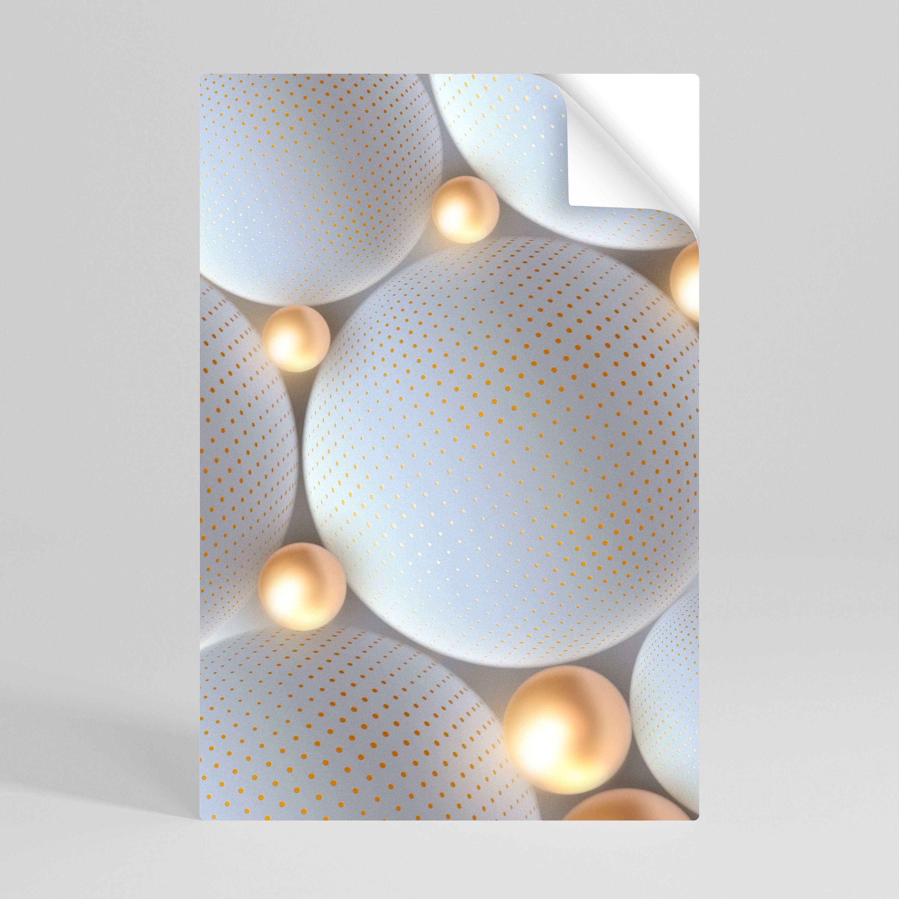 LUMINOUS SPHERICAL HARMONY Naklejka/Plakat pionowy