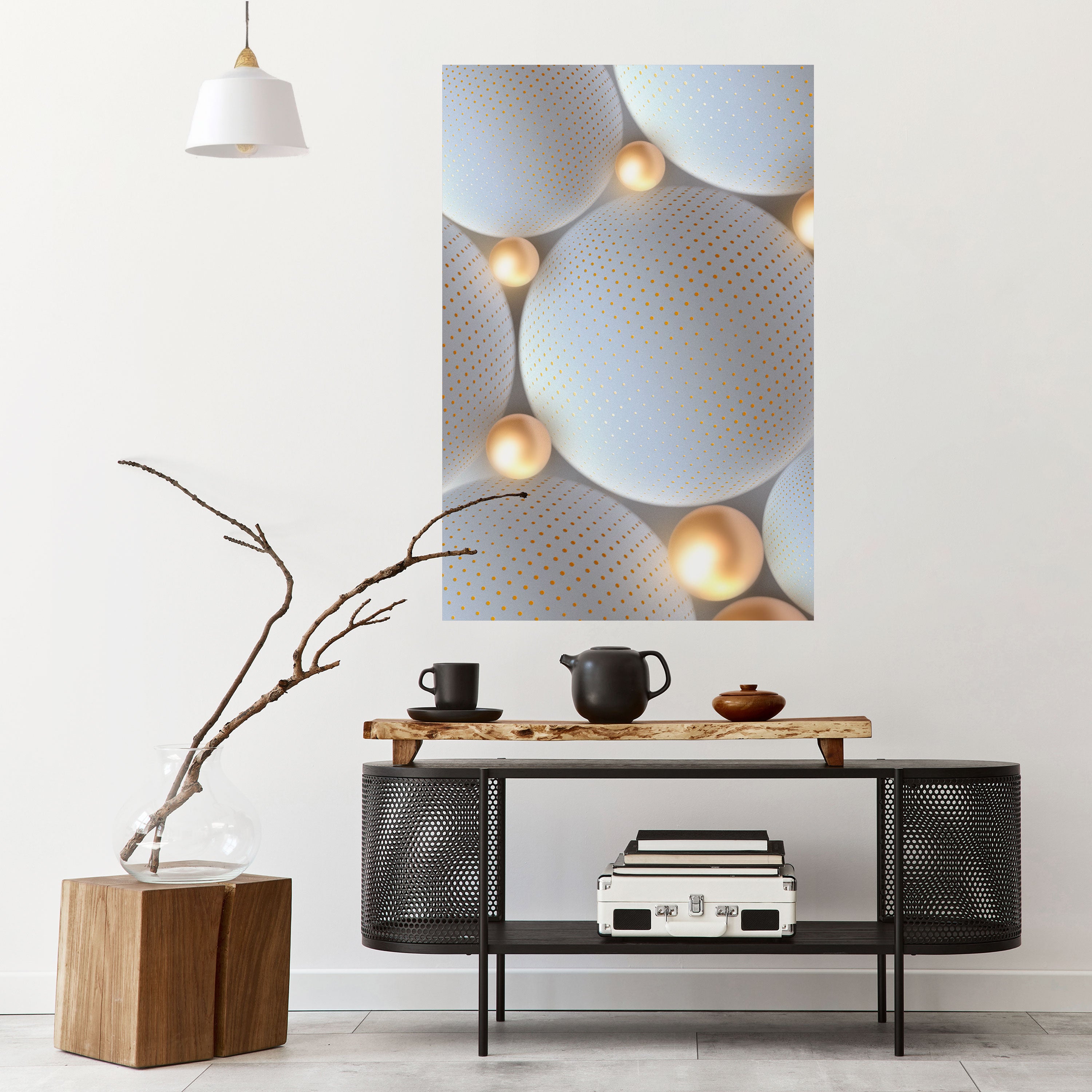 LUMINOUS SPHERICAL HARMONY Naklejka/Plakat pionowy