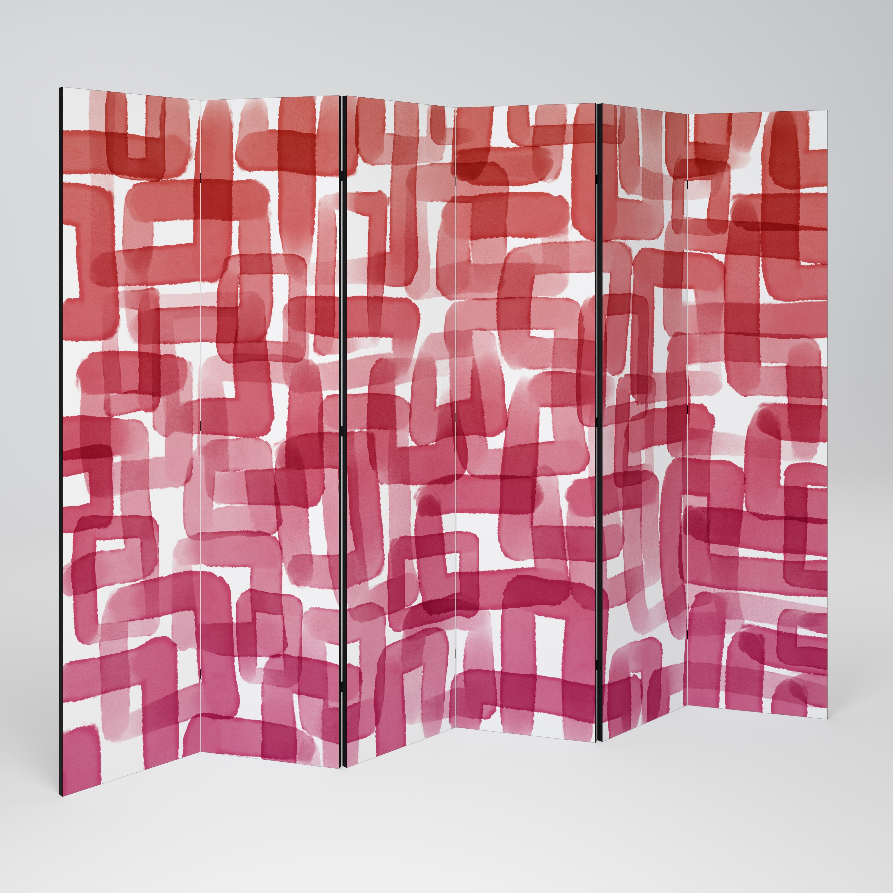 KALEIDOSCOPIC CUBISM Dekoracyjny parawan 6-skrzydłowy