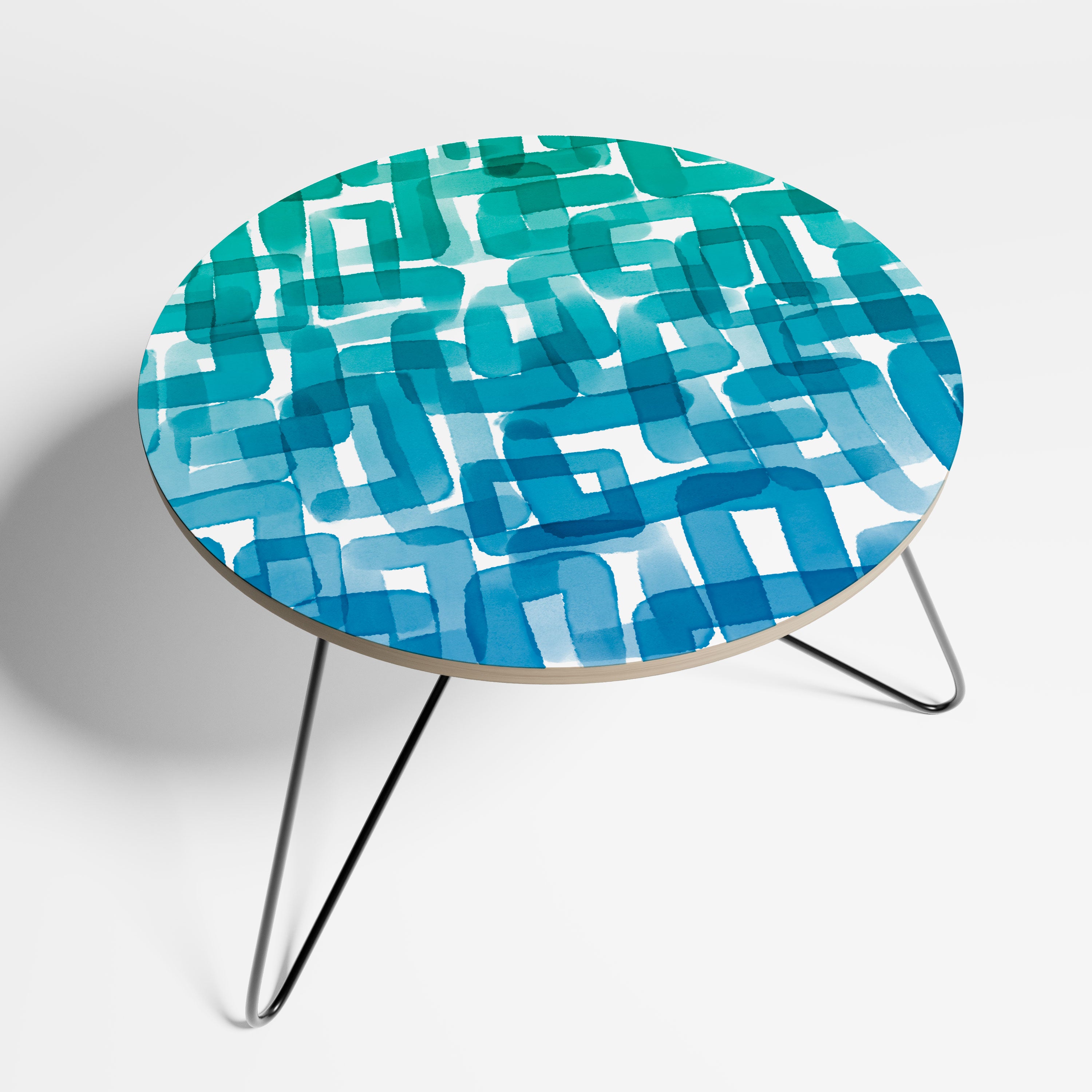 TURQUOISE RECTANGLES Stolik kawowy mały