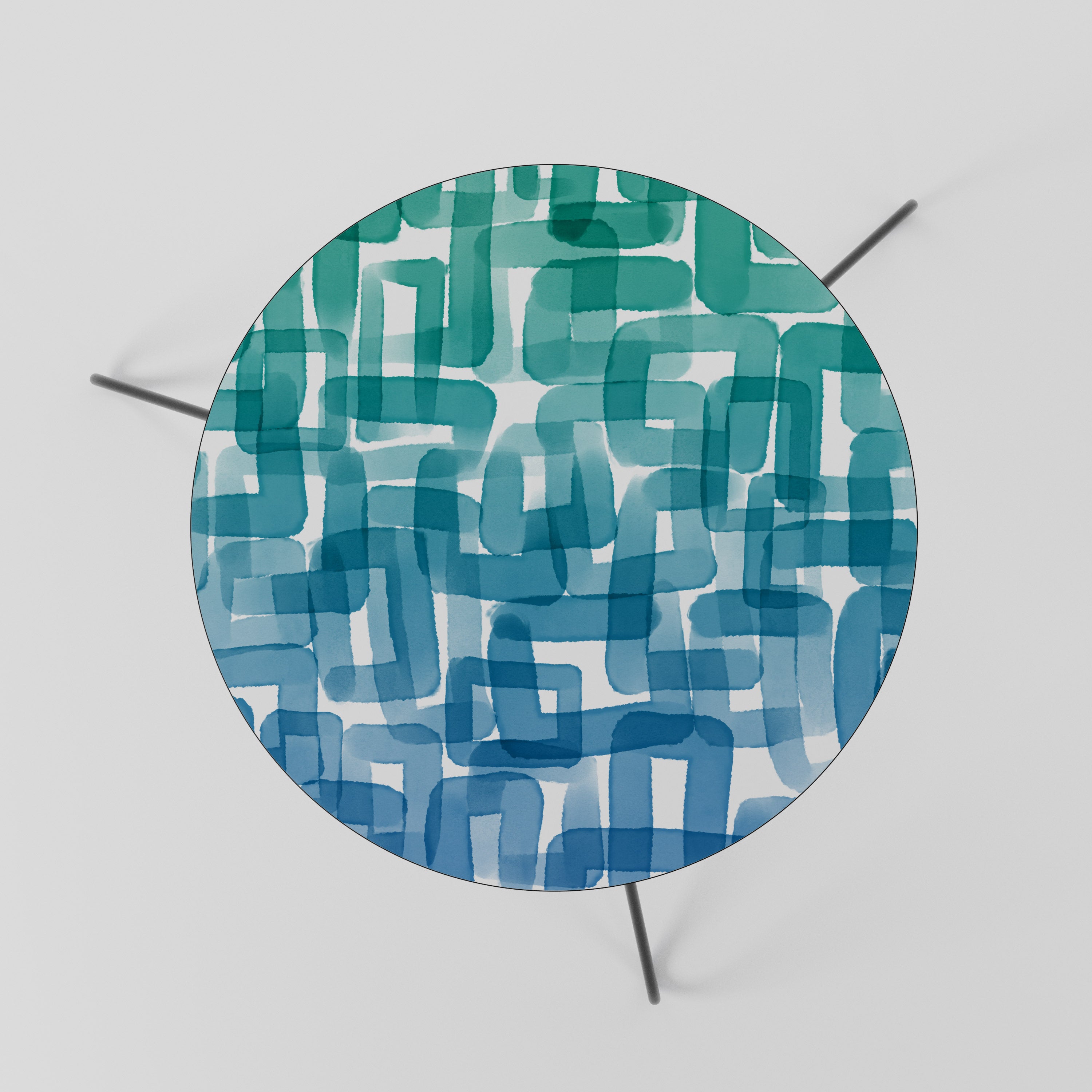 TURQUOISE RECTANGLES Stolik kawowy mały
