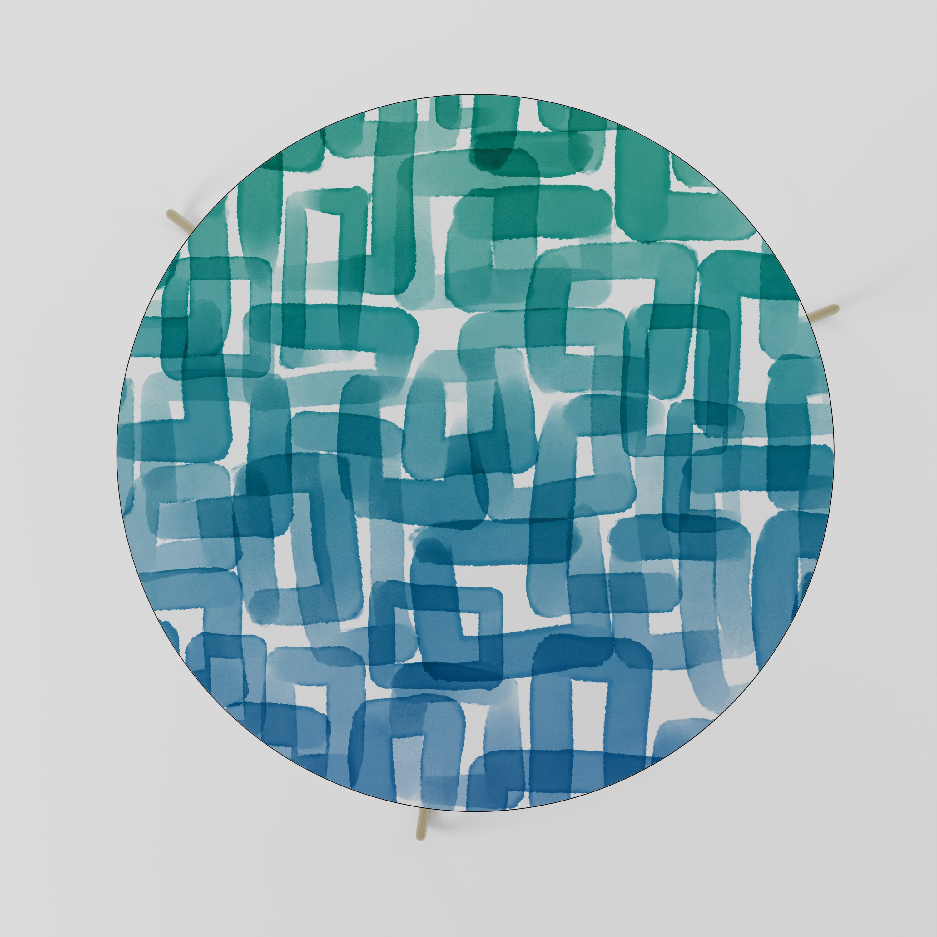 TURQUOISE RECTANGLES Stolik kawowy duży