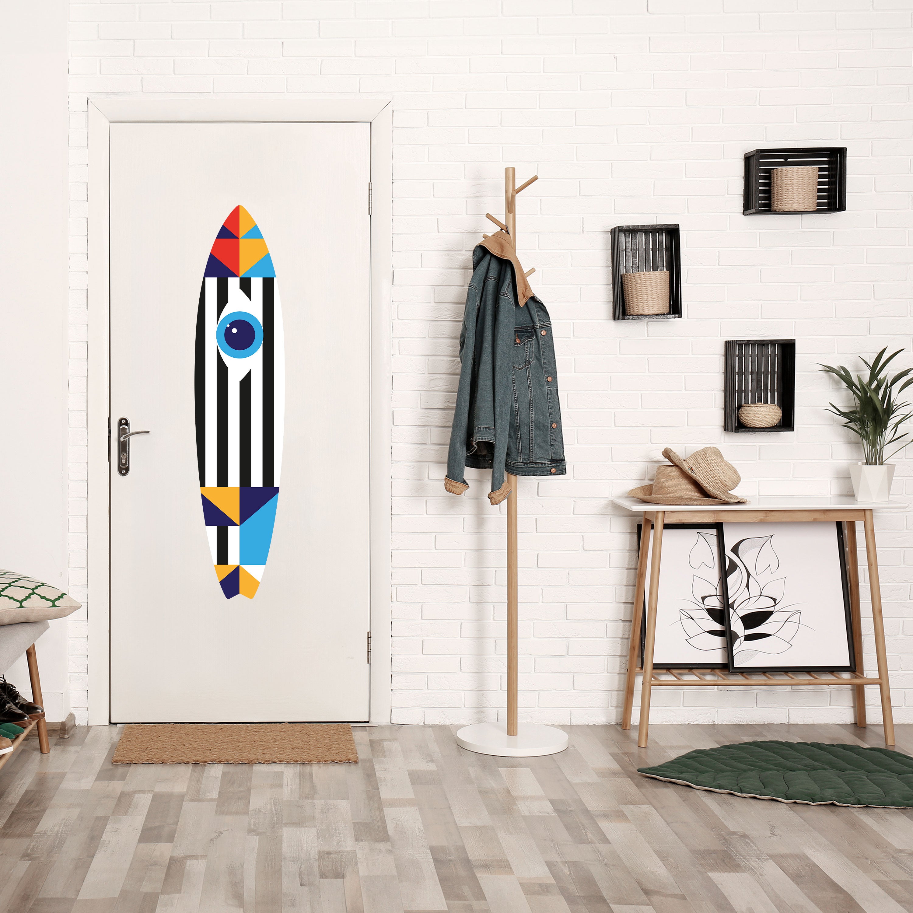 ABSTRACTION AND GEOMETRY Naklejka - deska surfingowa