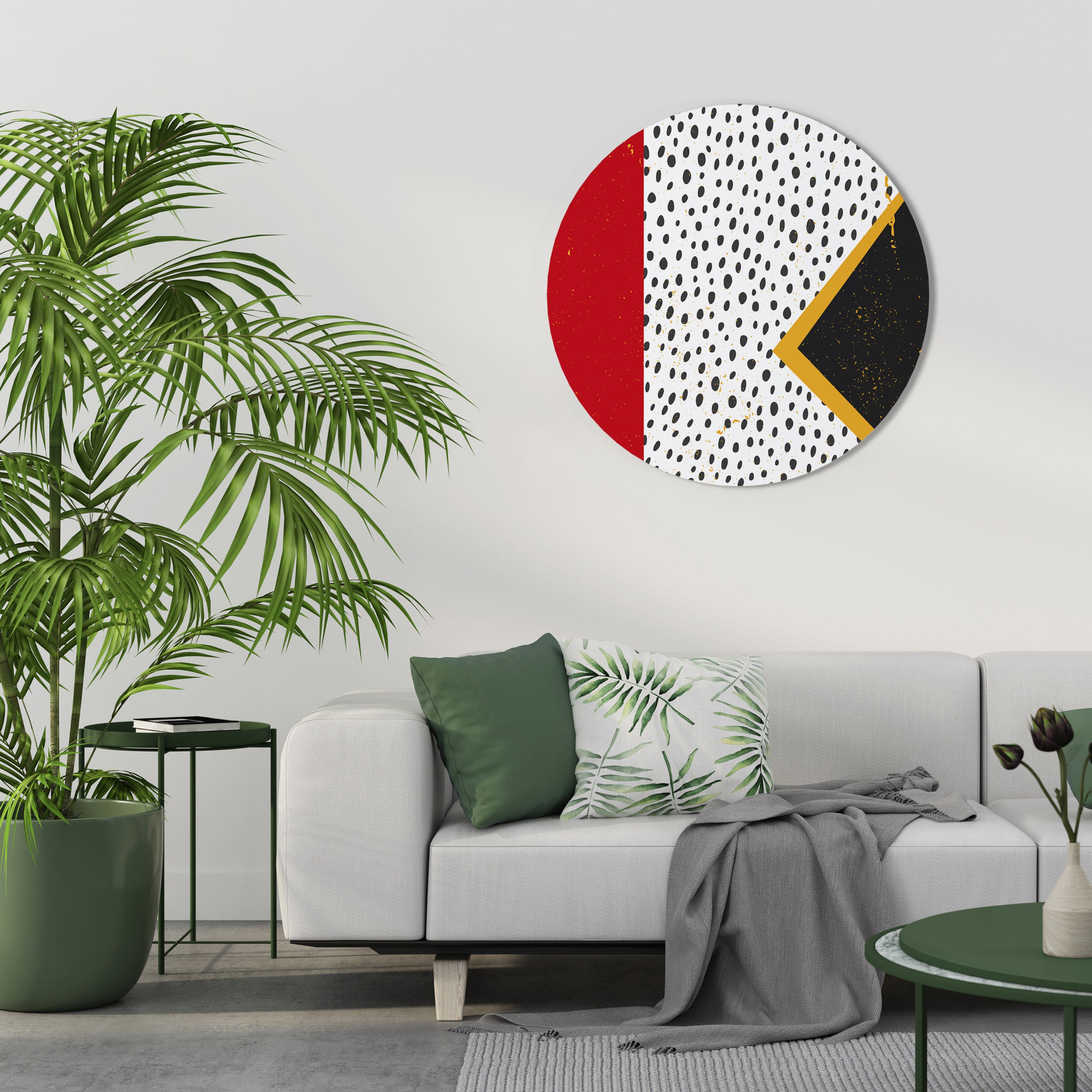 BOLD RETRO REVERIE Obraz okrągły