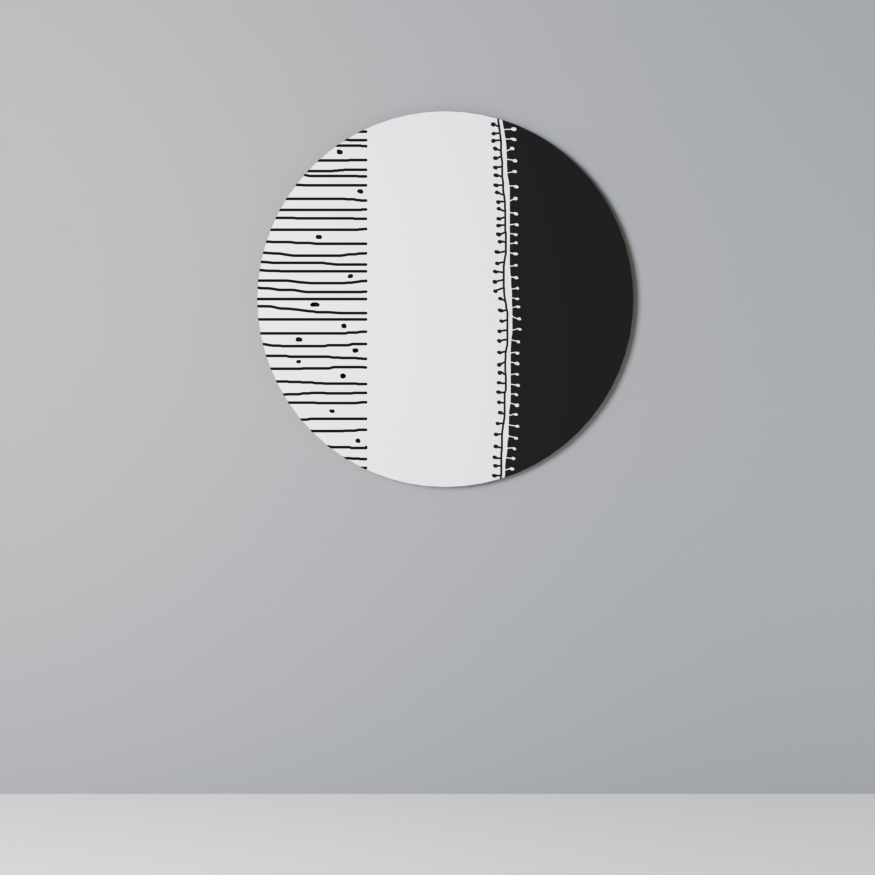 MONOCHROME MUSE Obraz okrągły