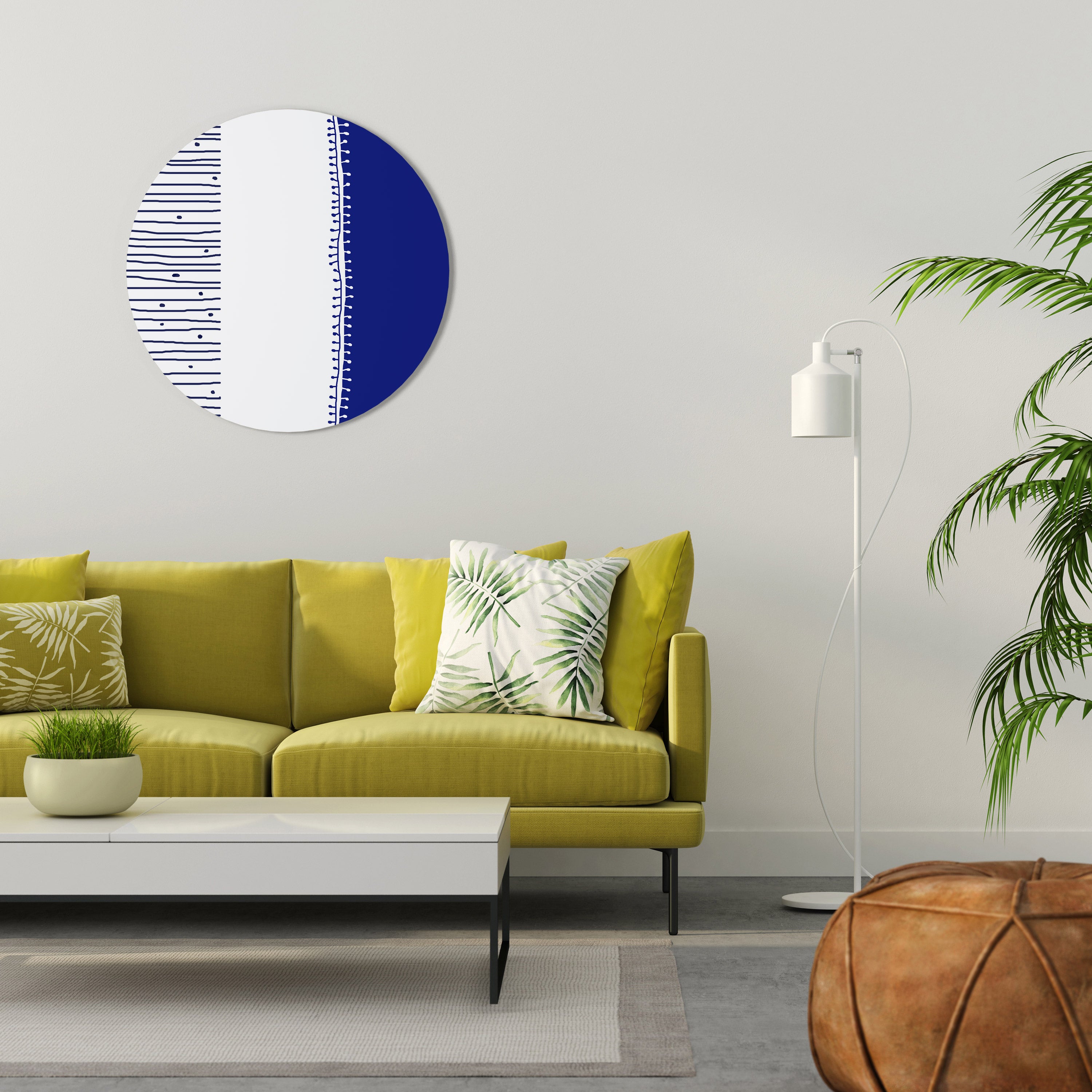 BLUE HARMONY DESIGN Obraz okrągły