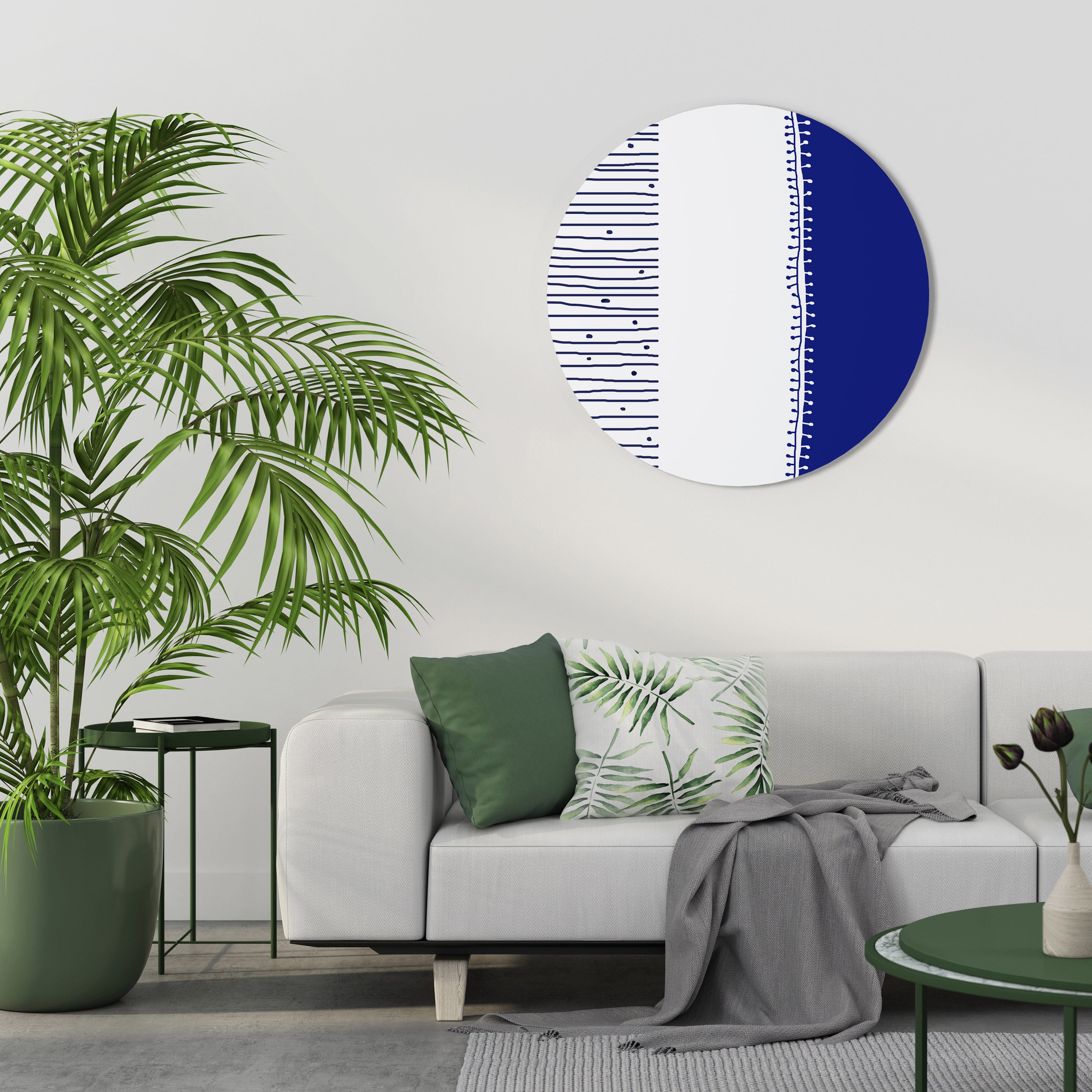 BLUE HARMONY DESIGN Obraz okrągły
