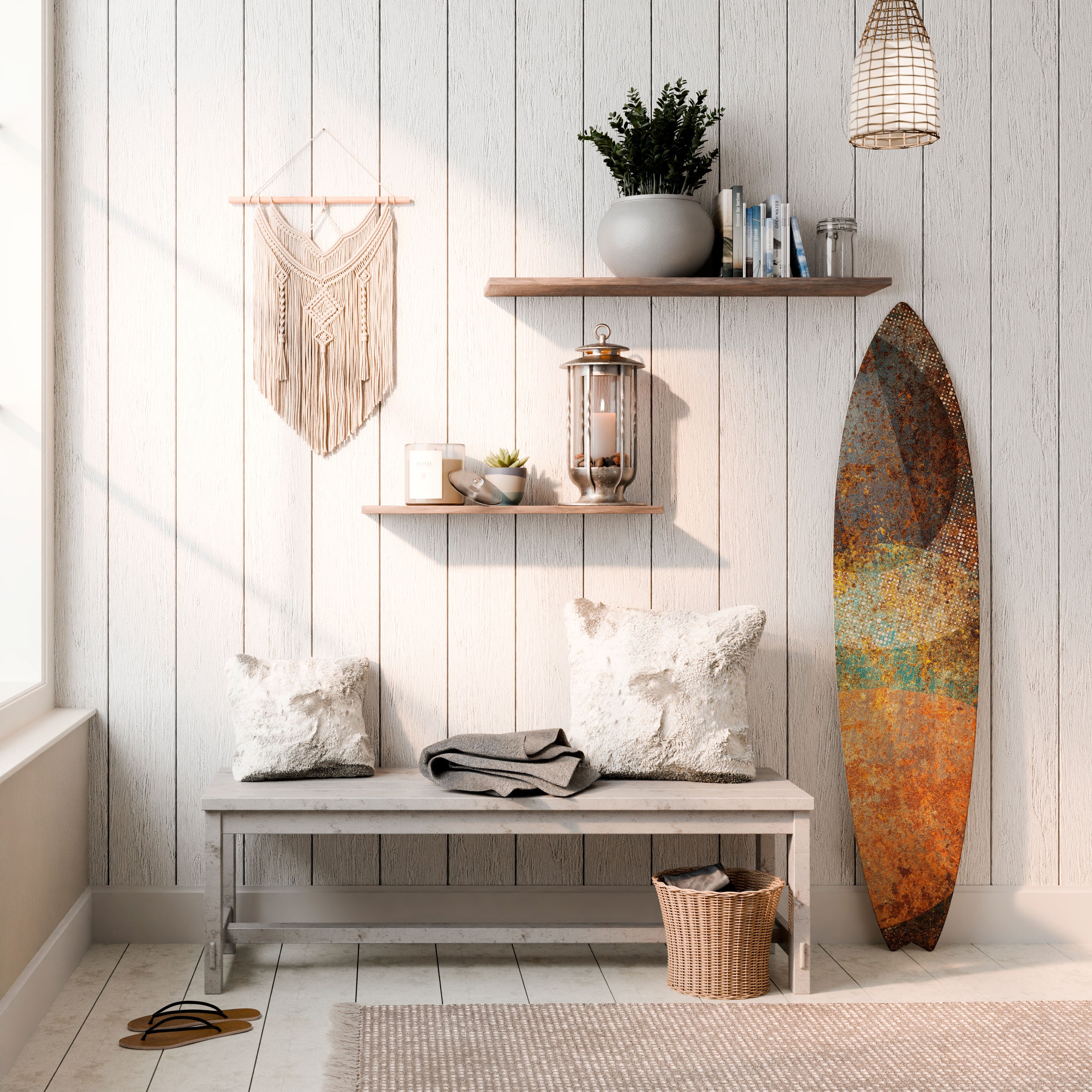 ANTIQUE AURA Dekoracyjna deska surfingowa
