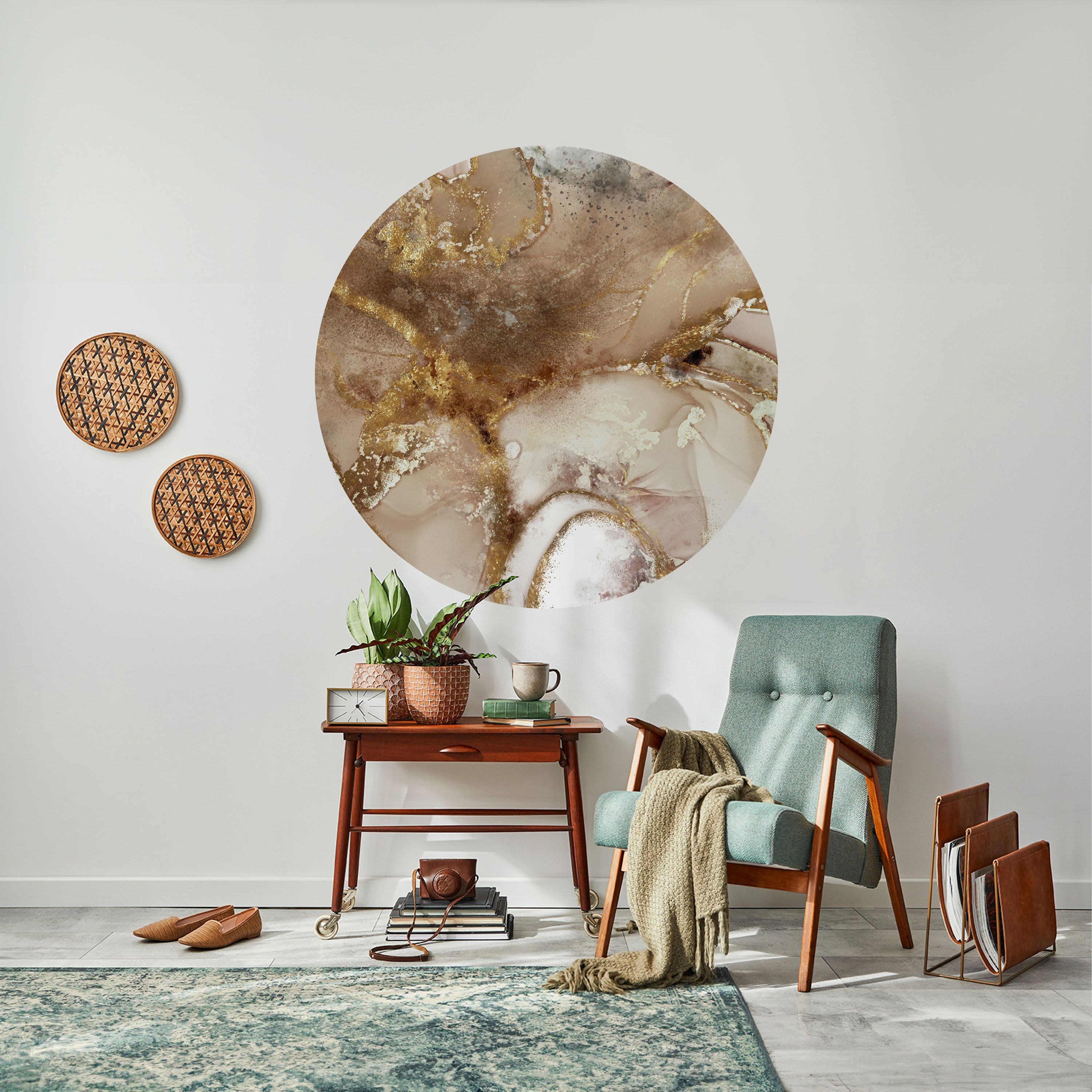 CALMING STREAMS Naklejka okrągła