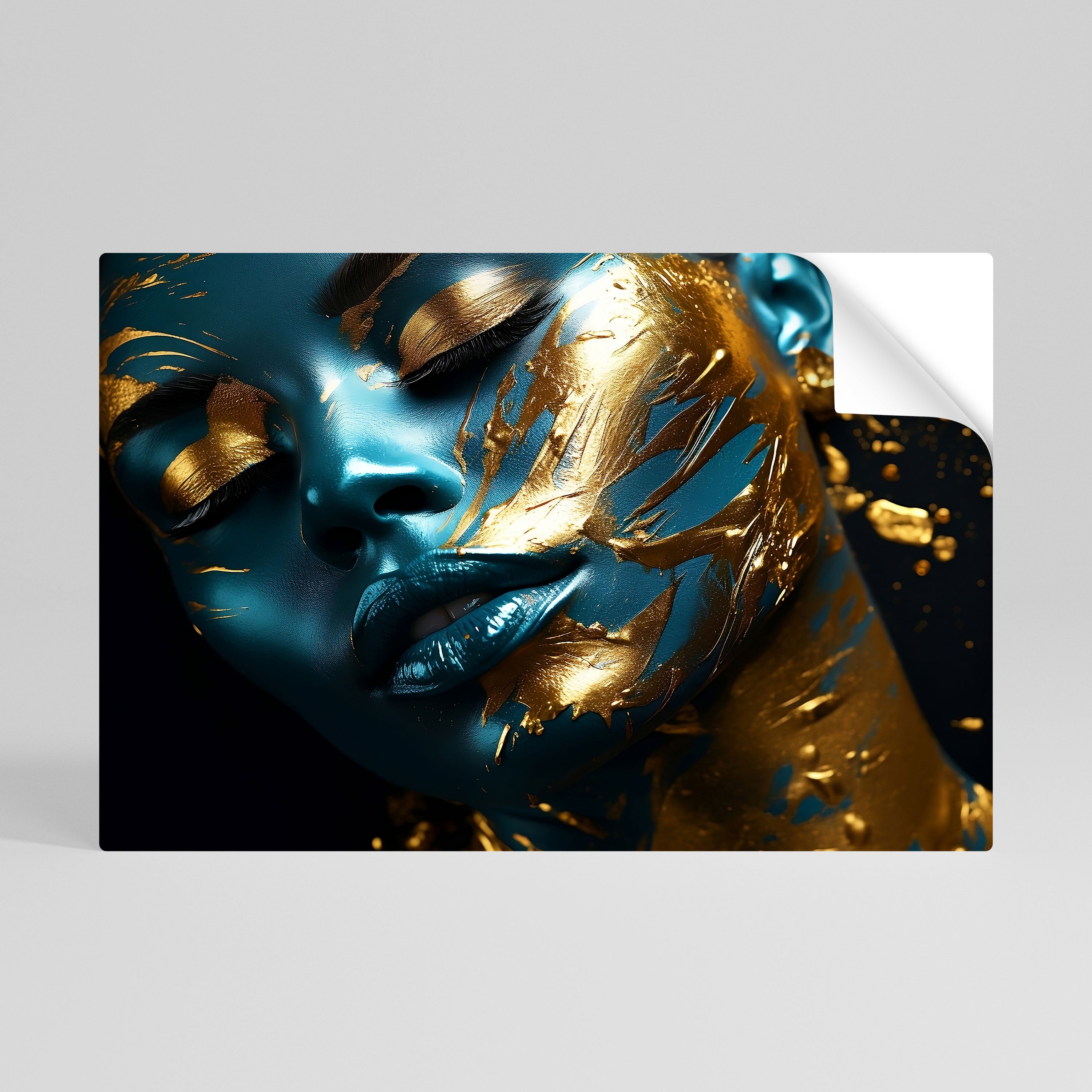 GOLDEN SERENITY Naklejka/Plakat poziomy