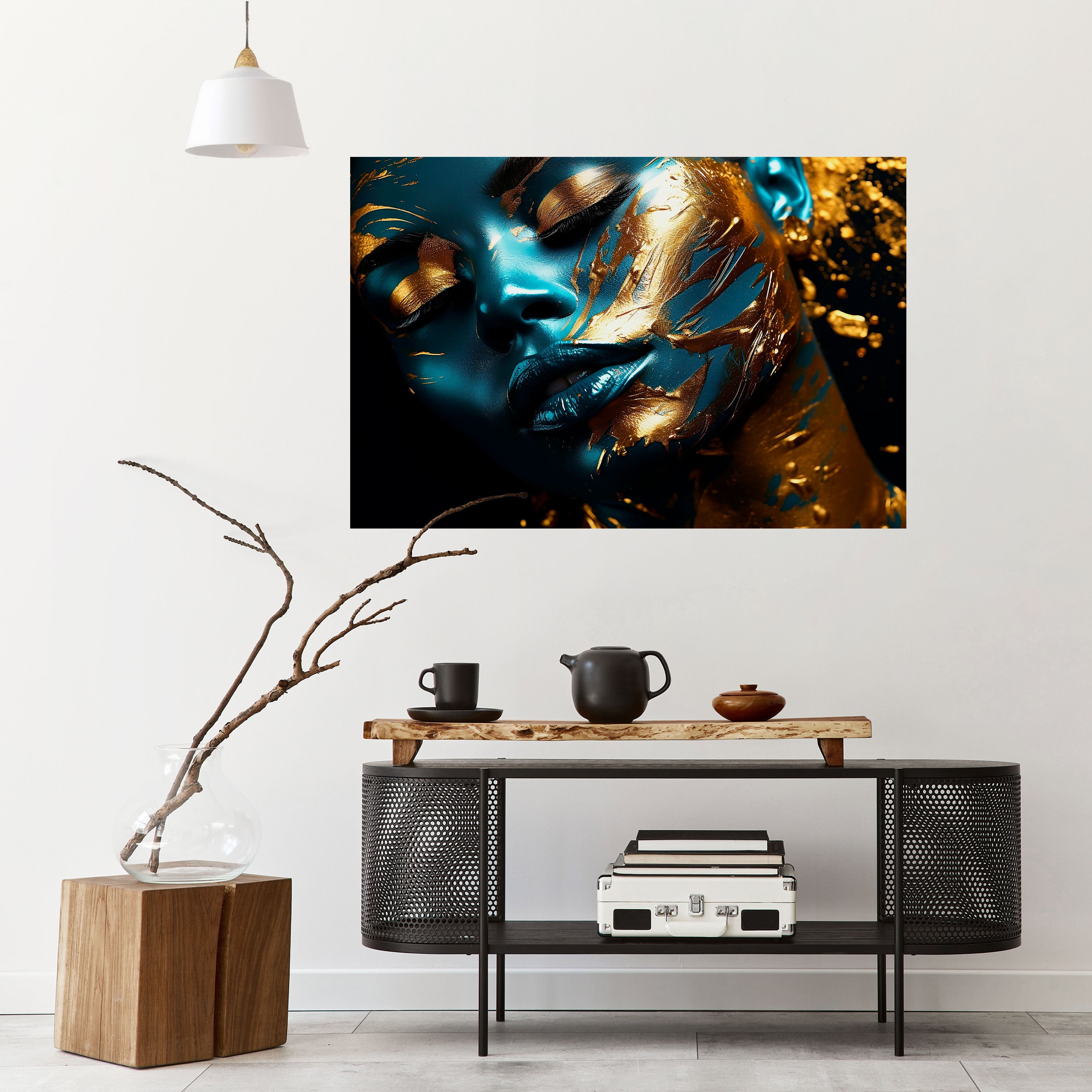 GOLDEN SERENITY Naklejka/Plakat poziomy