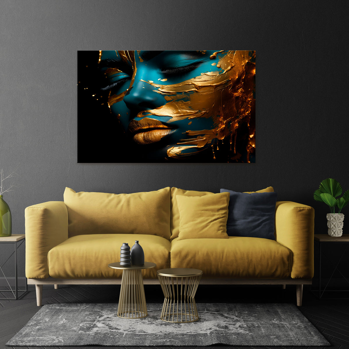 GLOWING ELEGANCE Poziomy obraz na płótnie